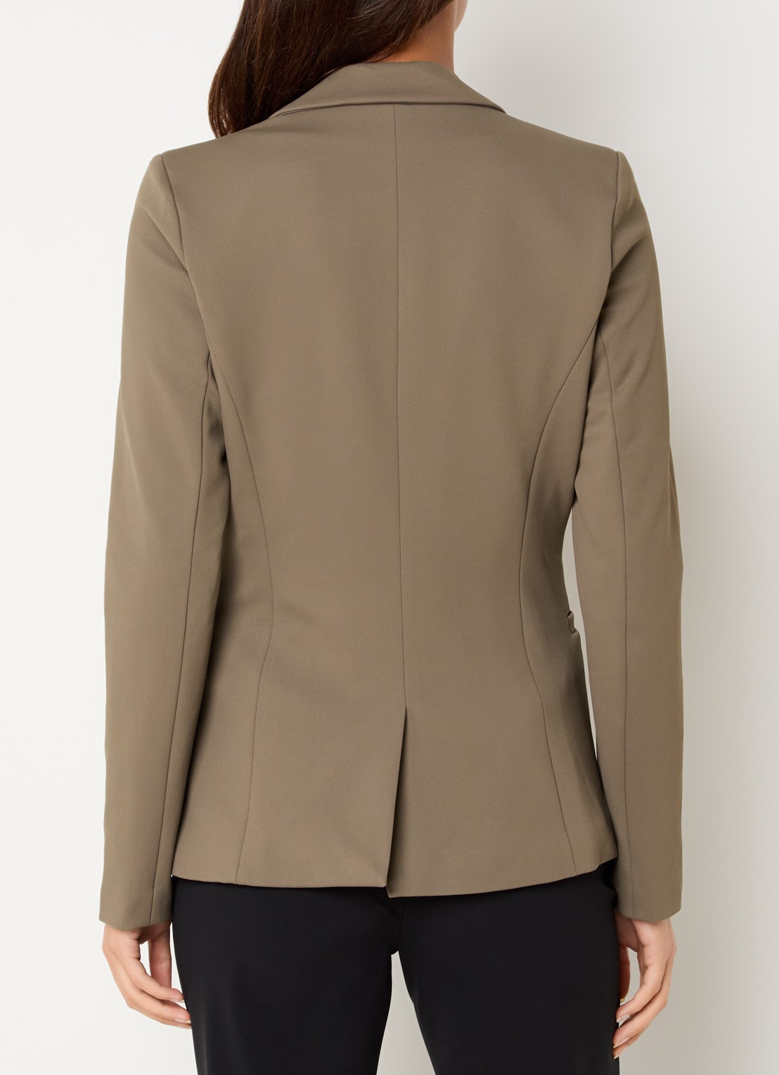 Expresso Blazer met paspelzakken - achterkant 4 mosgroen