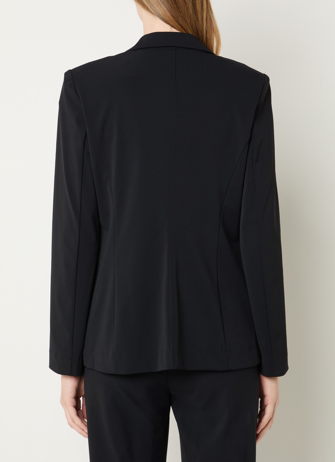 Expresso Blazer van travelstof met klepzakken en stretch - achterkant 4 zwart