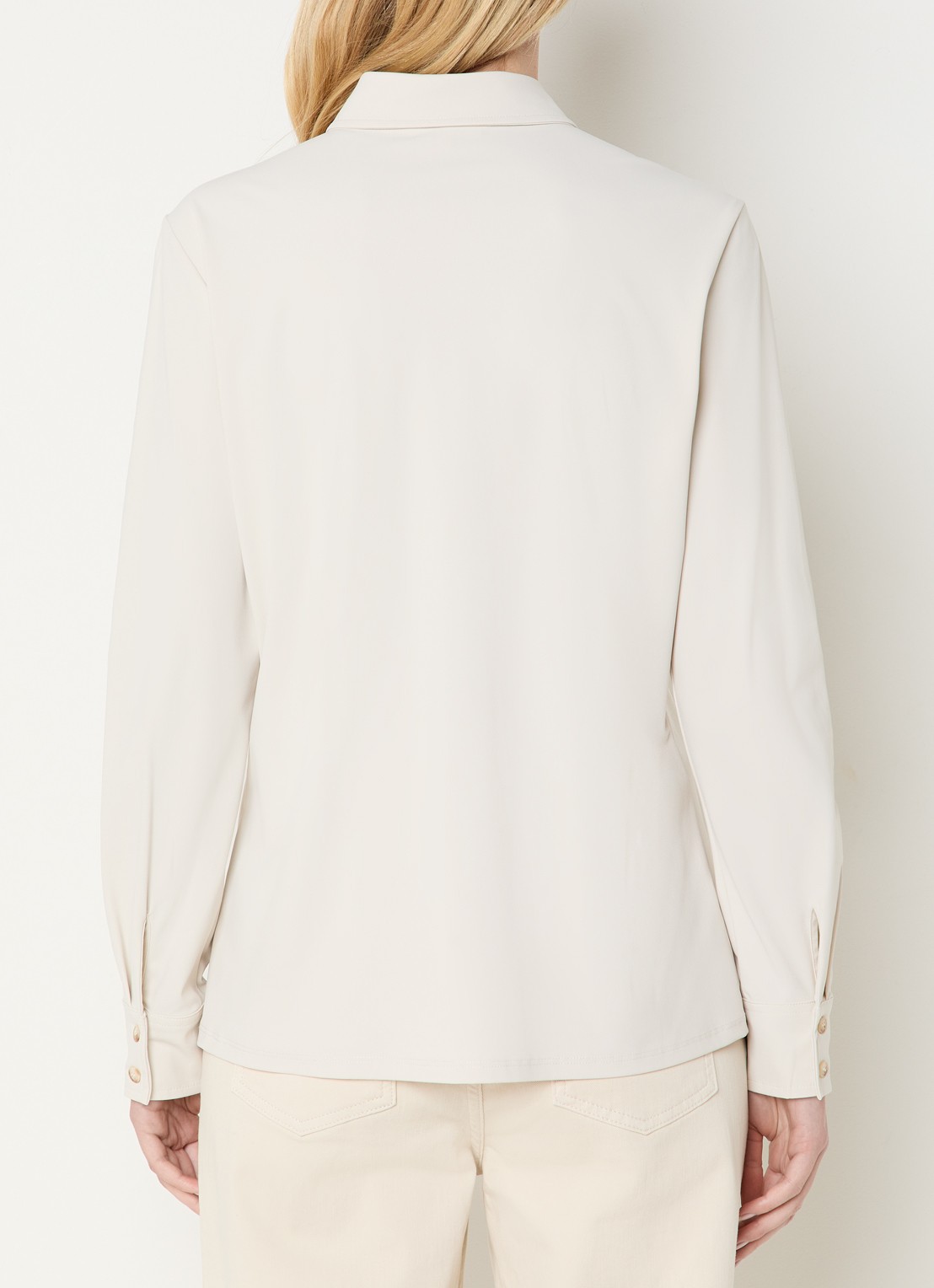 Expresso Blouse met kraag - achterkant 2 creme