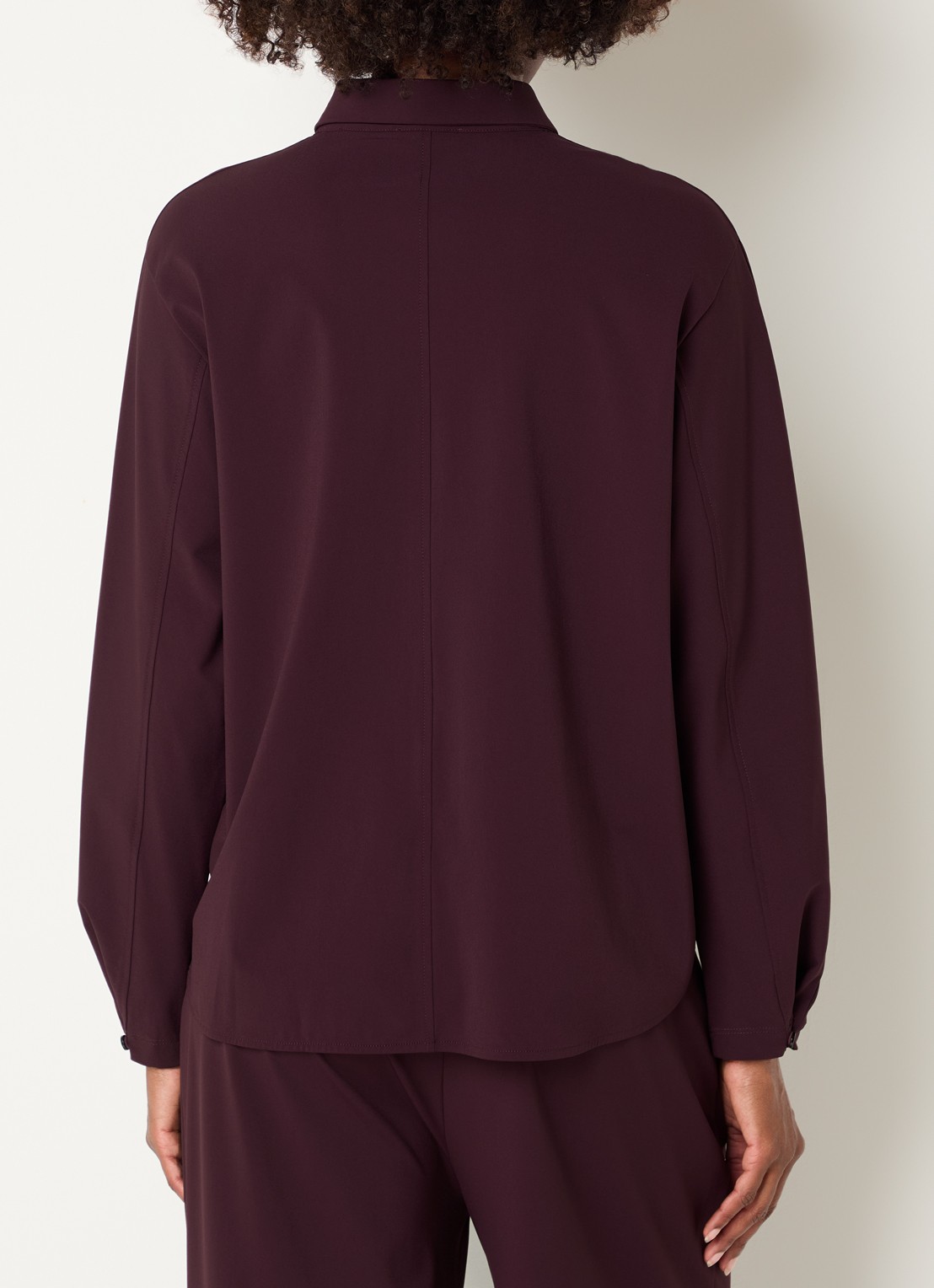 Expresso Blouse met kraag - achterkant 4 aubergine