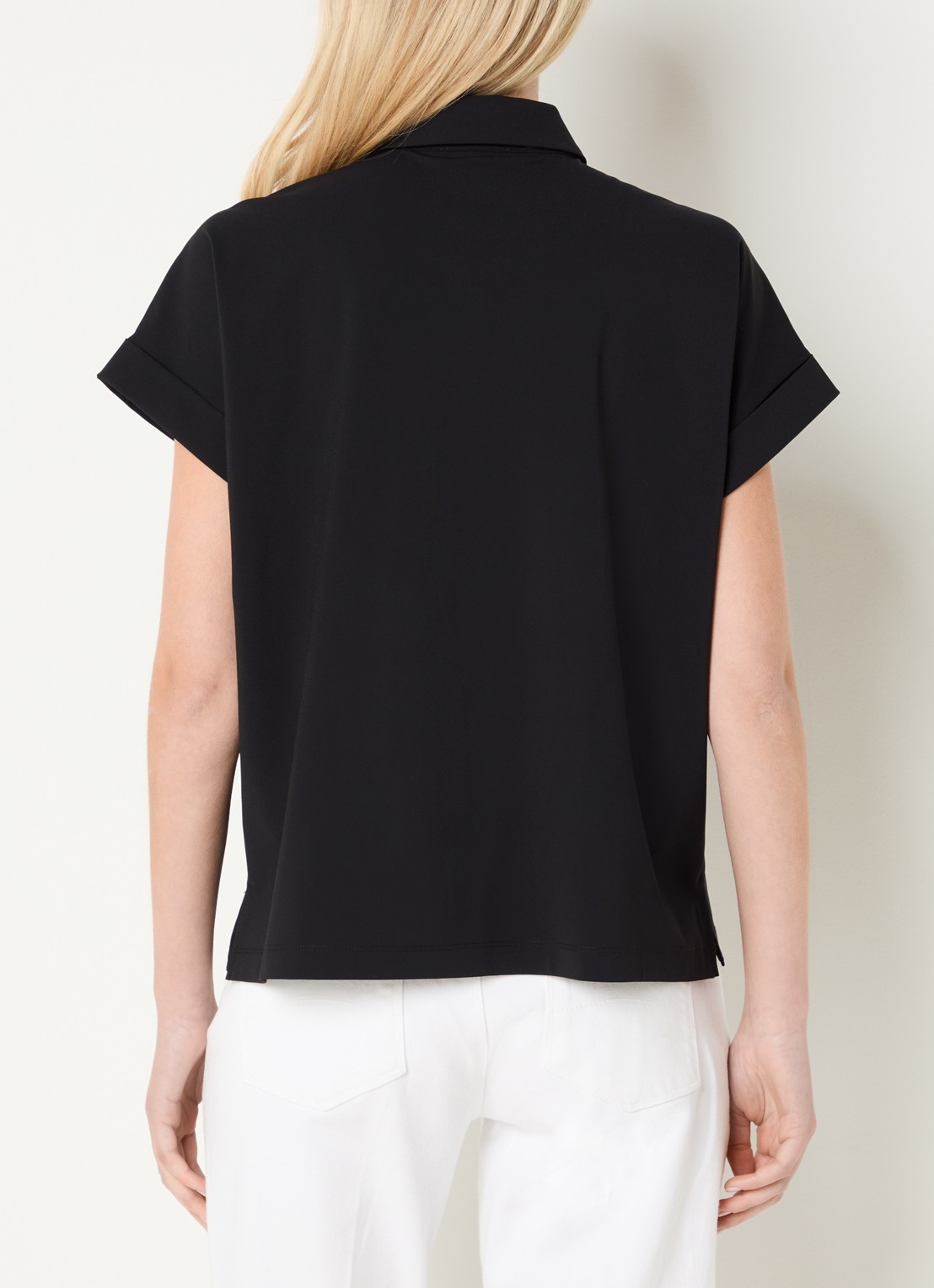 Expresso Blouse met vlindermouw - achterkant 4 zwart