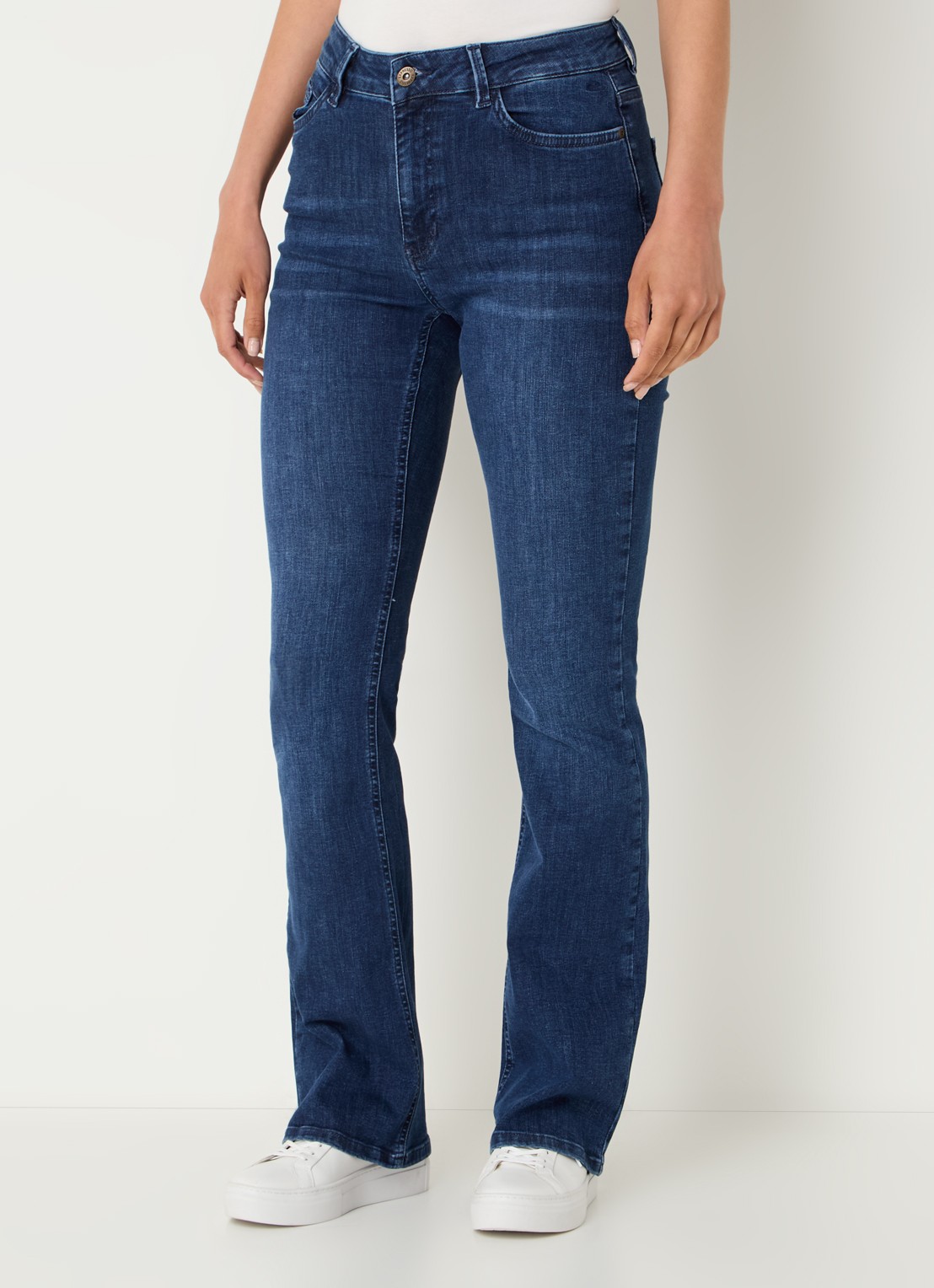 Expresso High waist flared jeans met steekzakken - detail 3 indigo