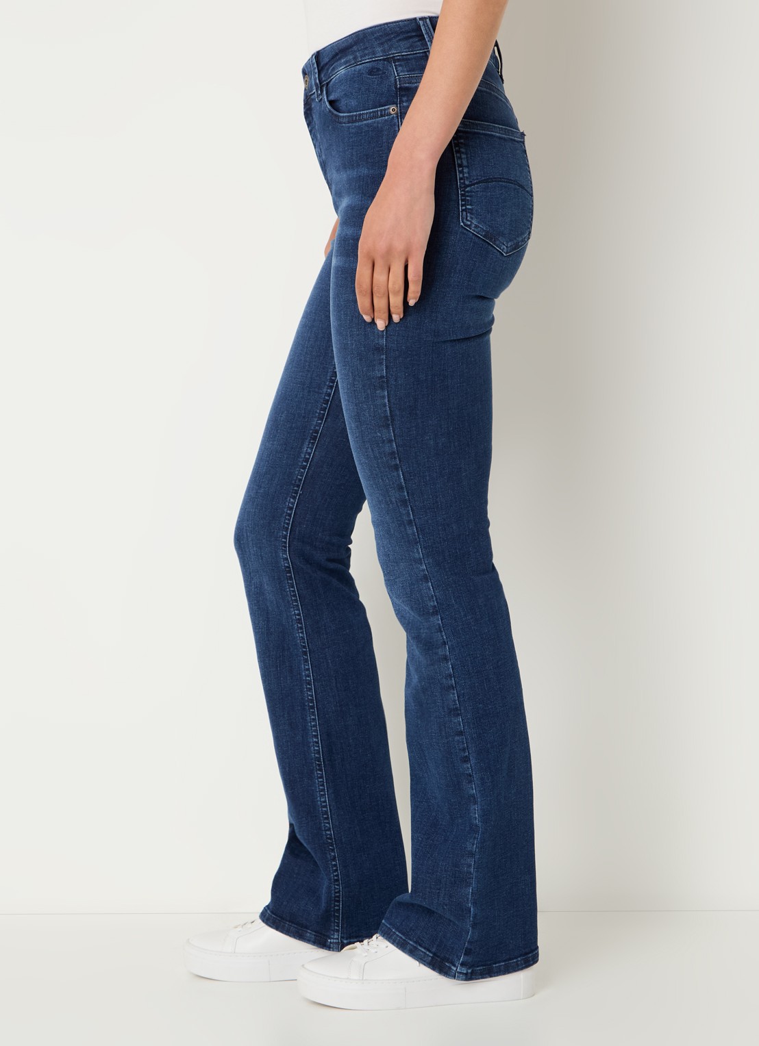 Expresso High waist flared jeans met steekzakken - detail 4 indigo