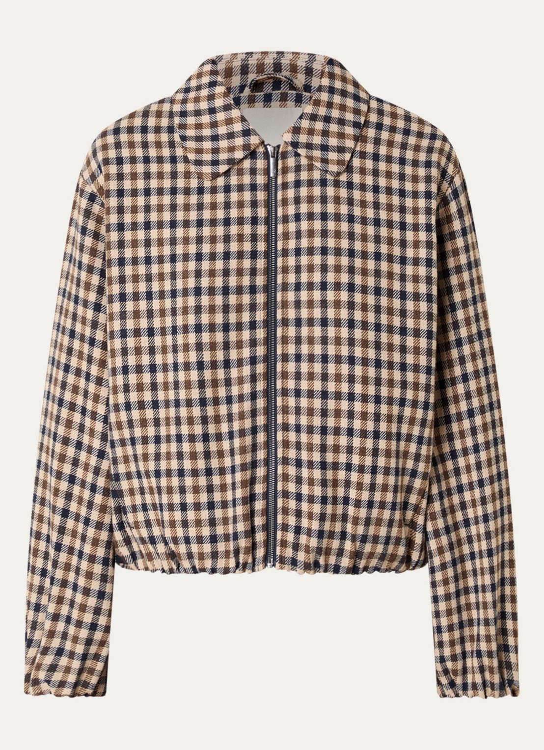 Expresso Jack met steekzakken en kraag - voorkant 2 beige