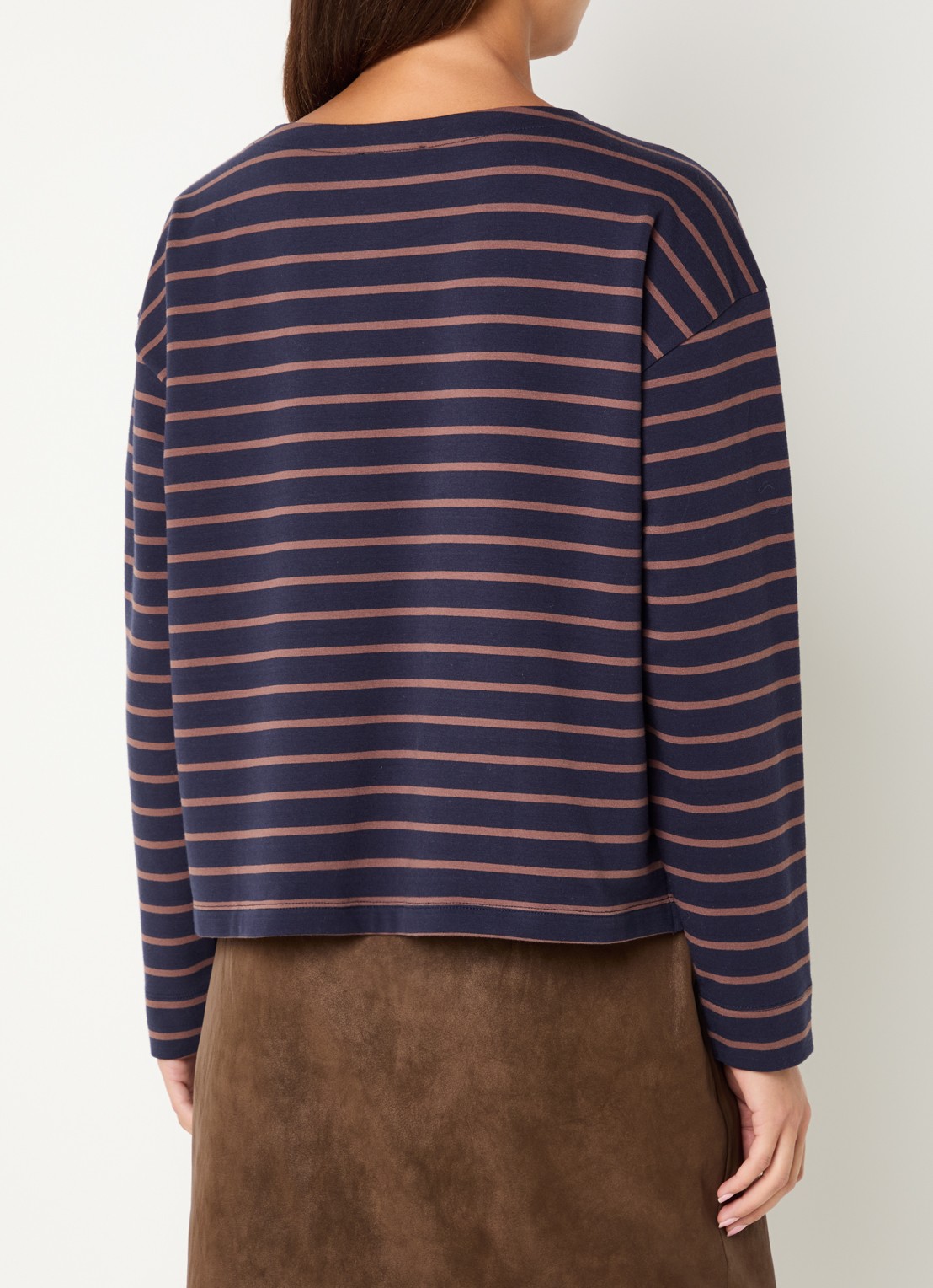 Expresso Longsleeve met streepprint - achterkant 4 donkerblauw