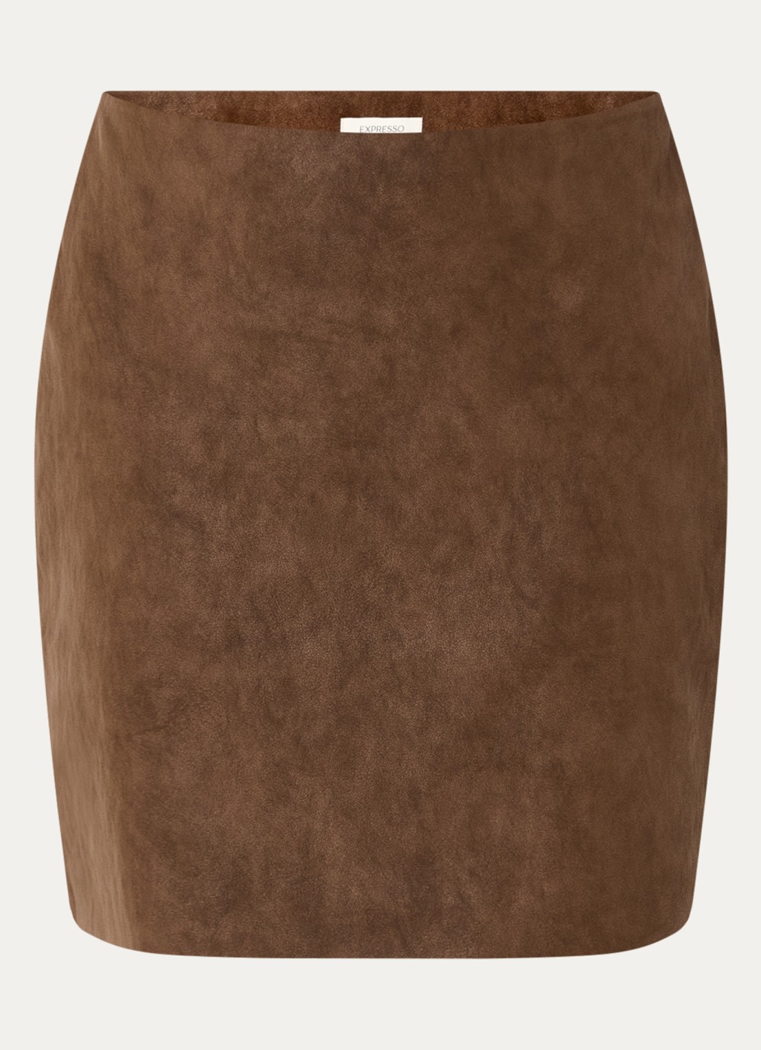 Expresso Mini rok van imitatiesuède - voorkant 2 bruin
