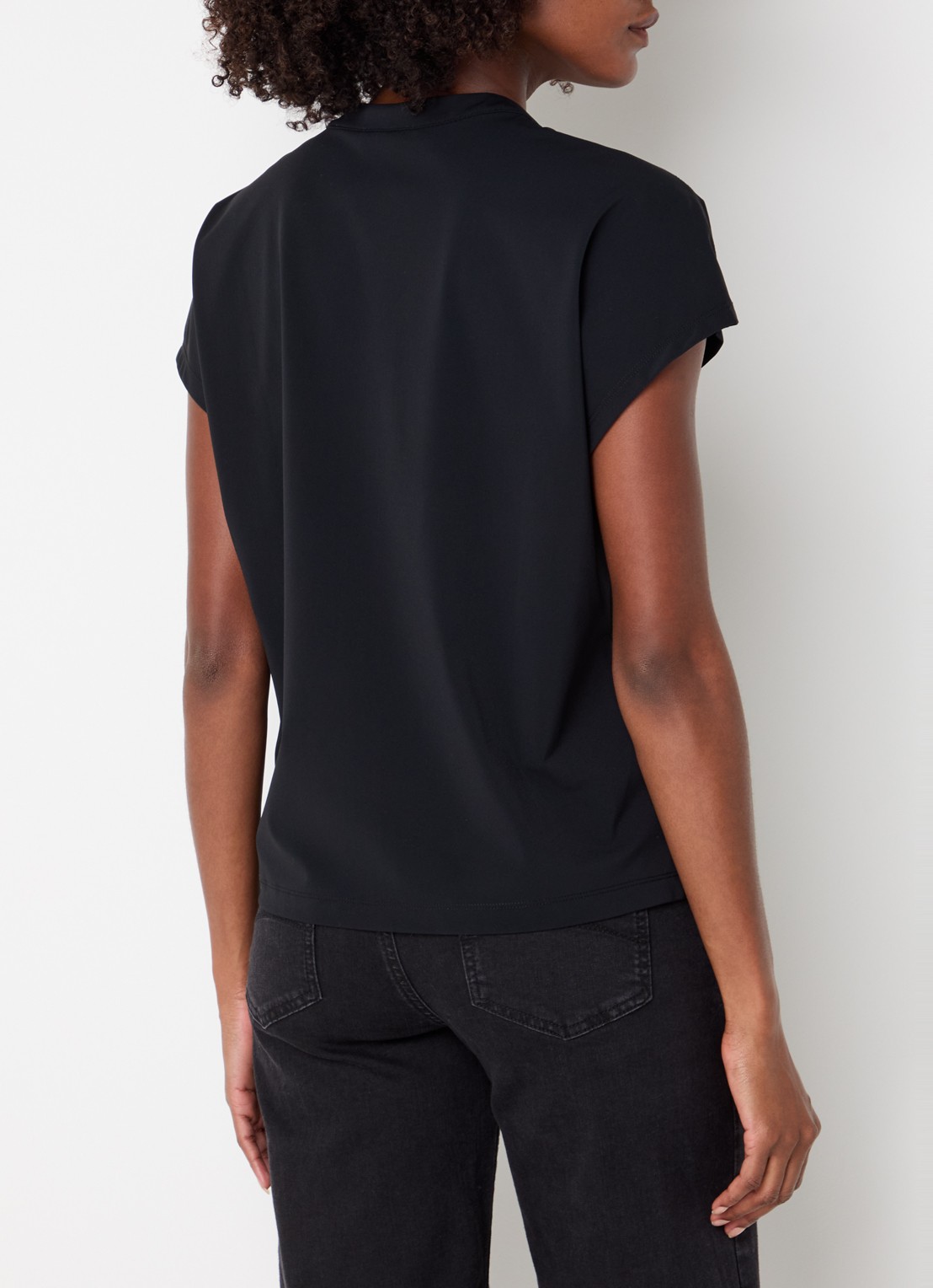 Expresso Noos T-shirt met V-hals - achterkant zwart