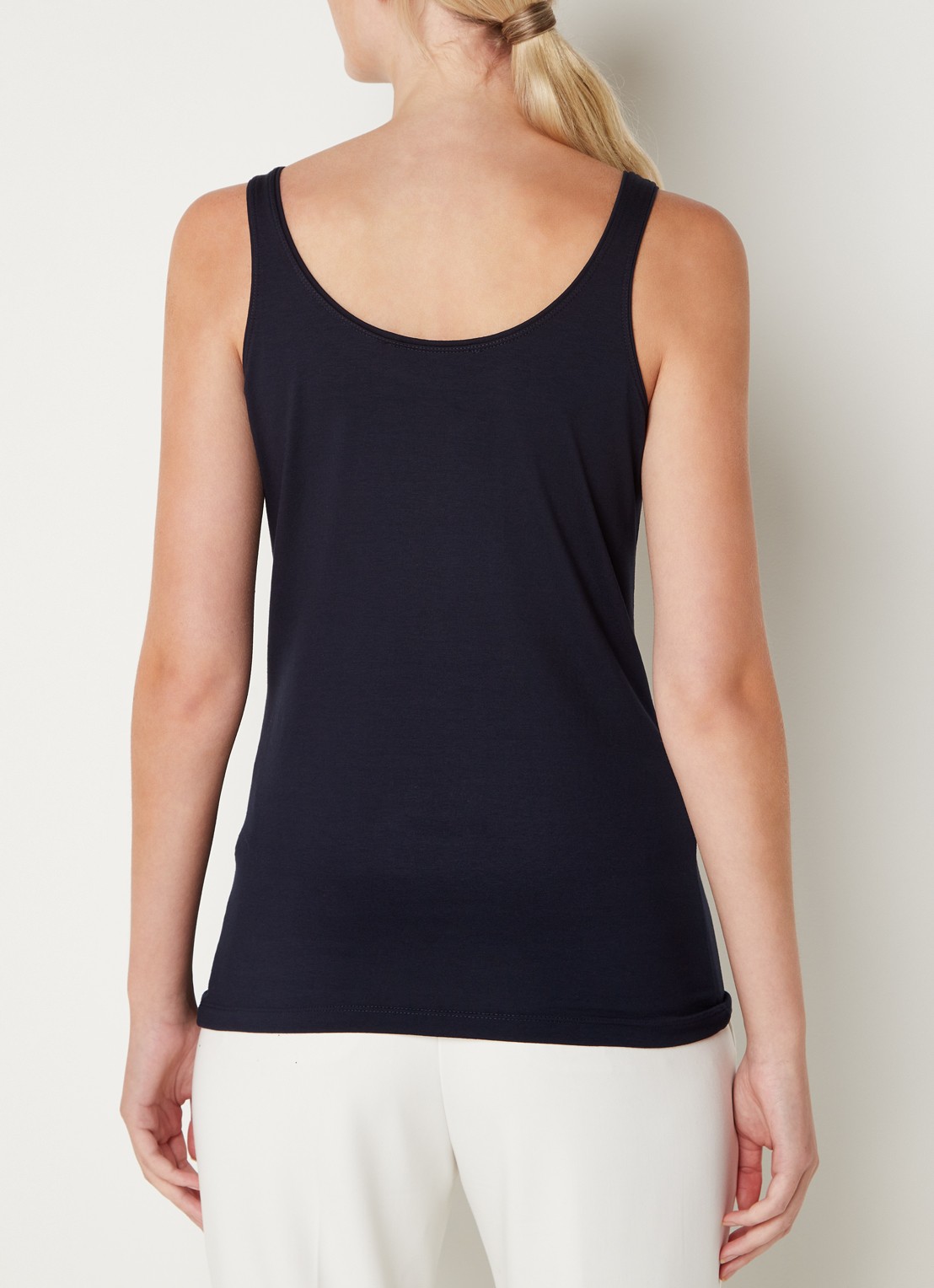 Expresso Singlet met stretch - achterkant donkerblauw