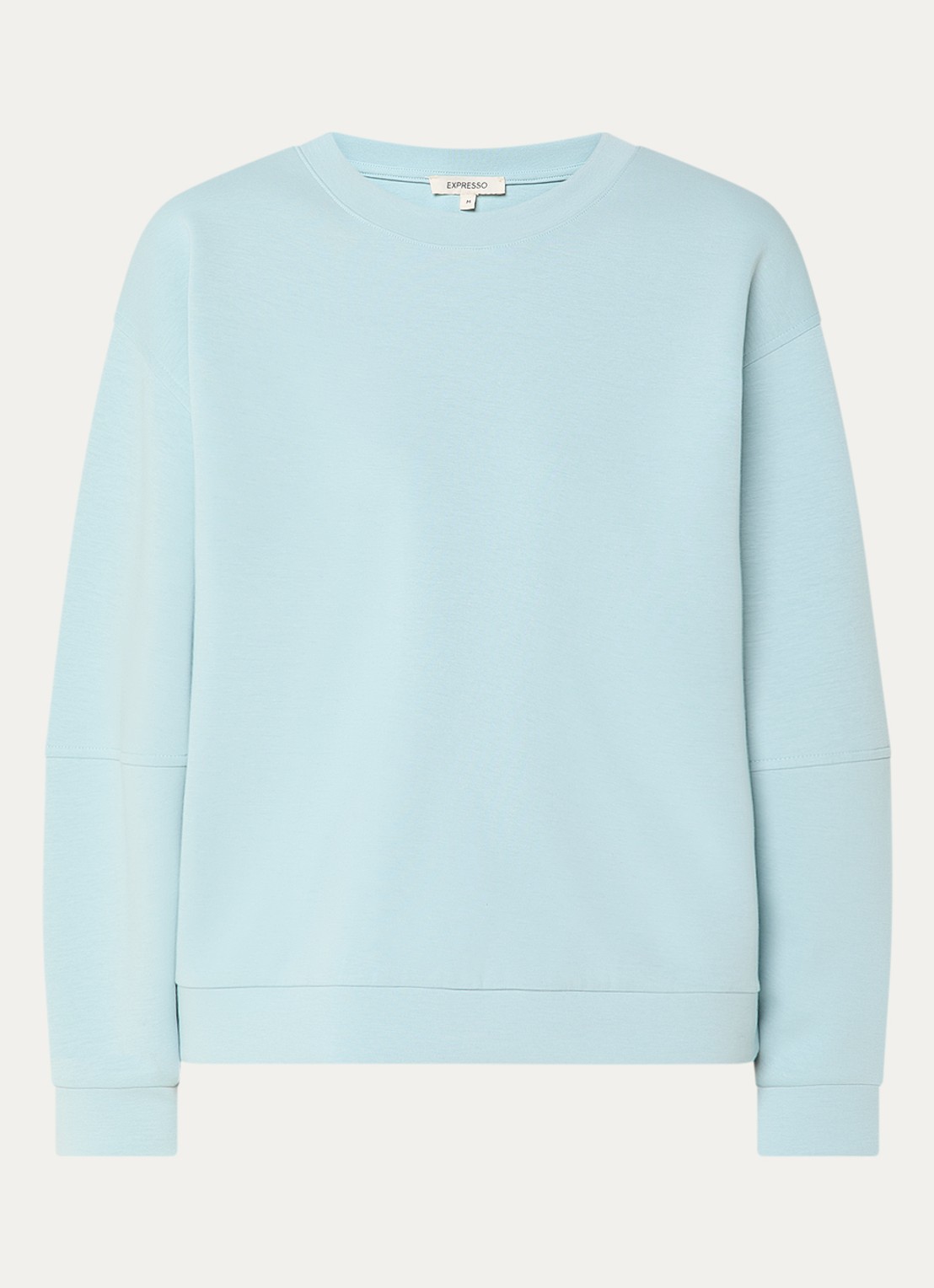 Expresso Sweater met ronde hals - voorkant lichtblauw