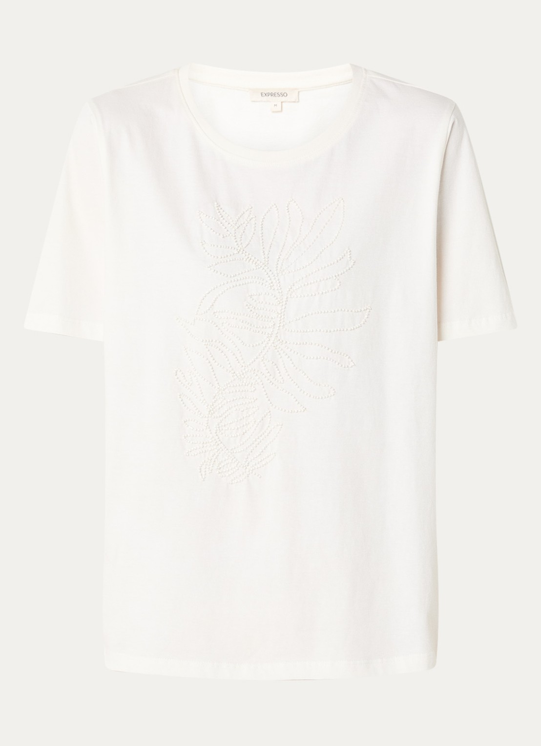 Expresso T-shirt met pailletten - voorkant 3 wit