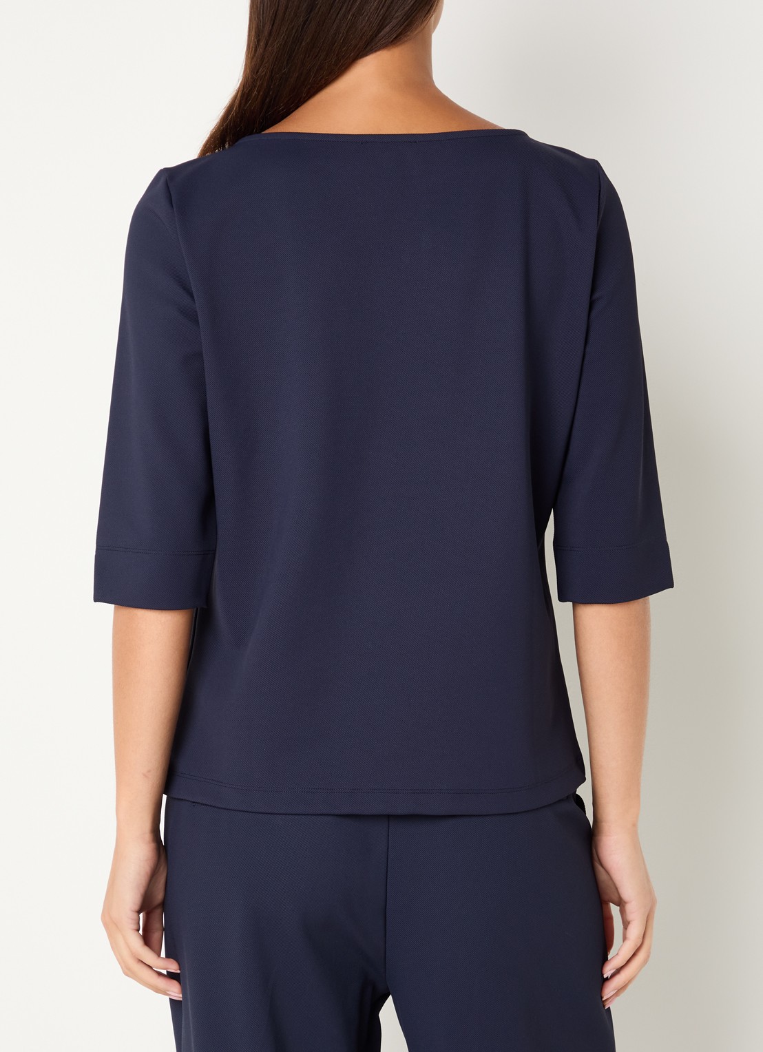 Expresso T-shirt met ronde hals - achterkant 2 donkerblauw