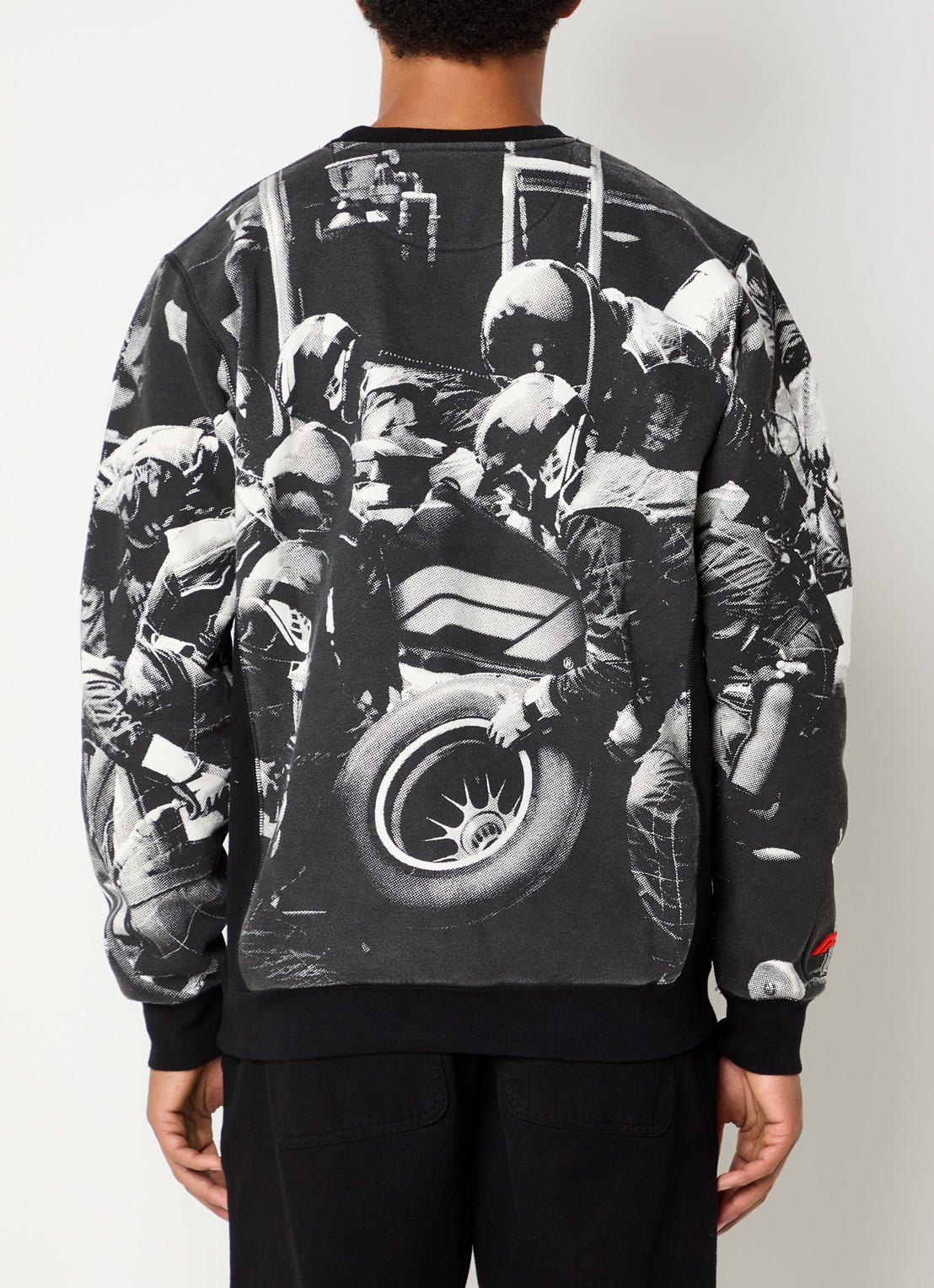F1 All Hands sweater met print - achterkant zwart