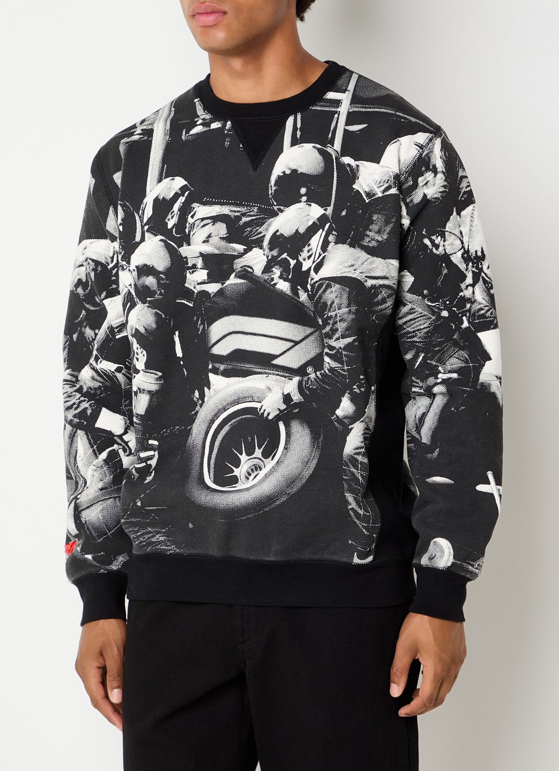 F1 All Hands sweater met print - detail 4 zwart