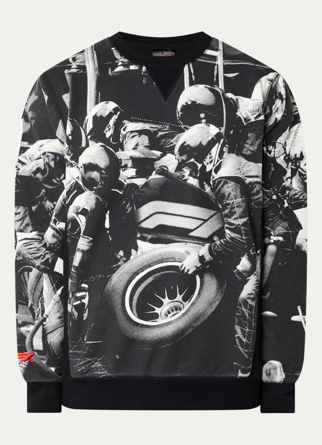 F1 All Hands sweater met print - voorkant 2 zwart