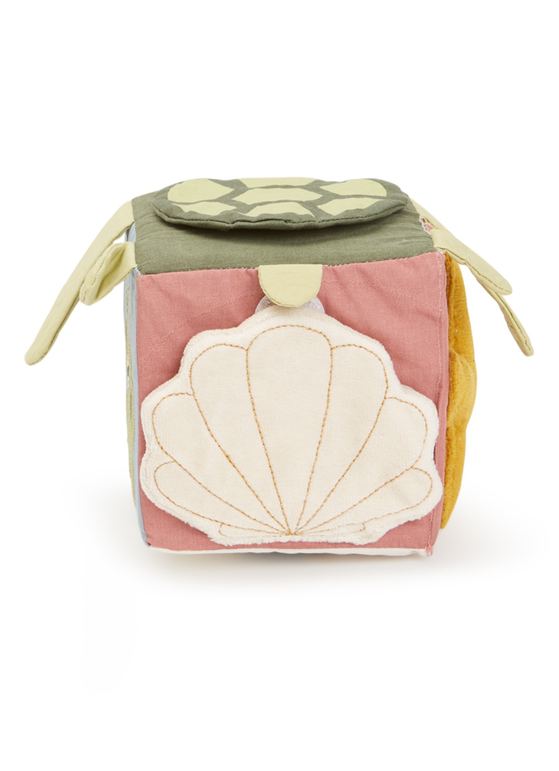 Fabelab Sea activiteitenkubus 12 cm - voorkant oudroze