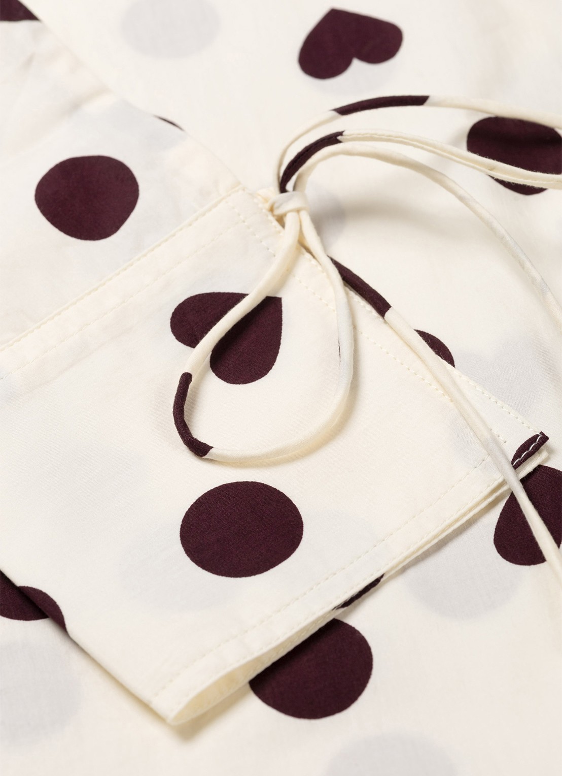 Fabienne Chapot Ada blouse met stippenprint - detail 2 gebroken wit