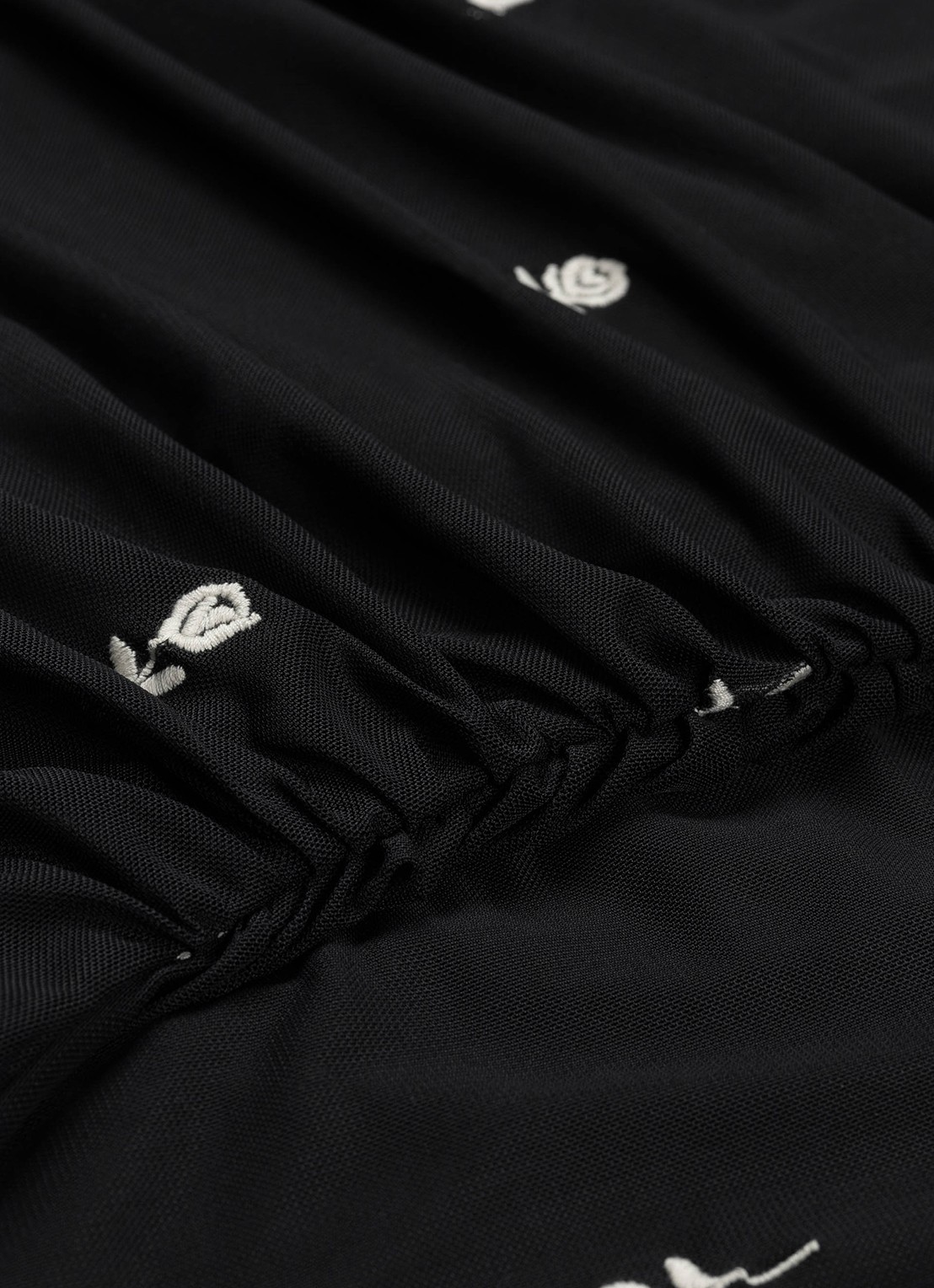 Fabienne Chapot Ashley midi jurk met borduring - detail 3 zwart
