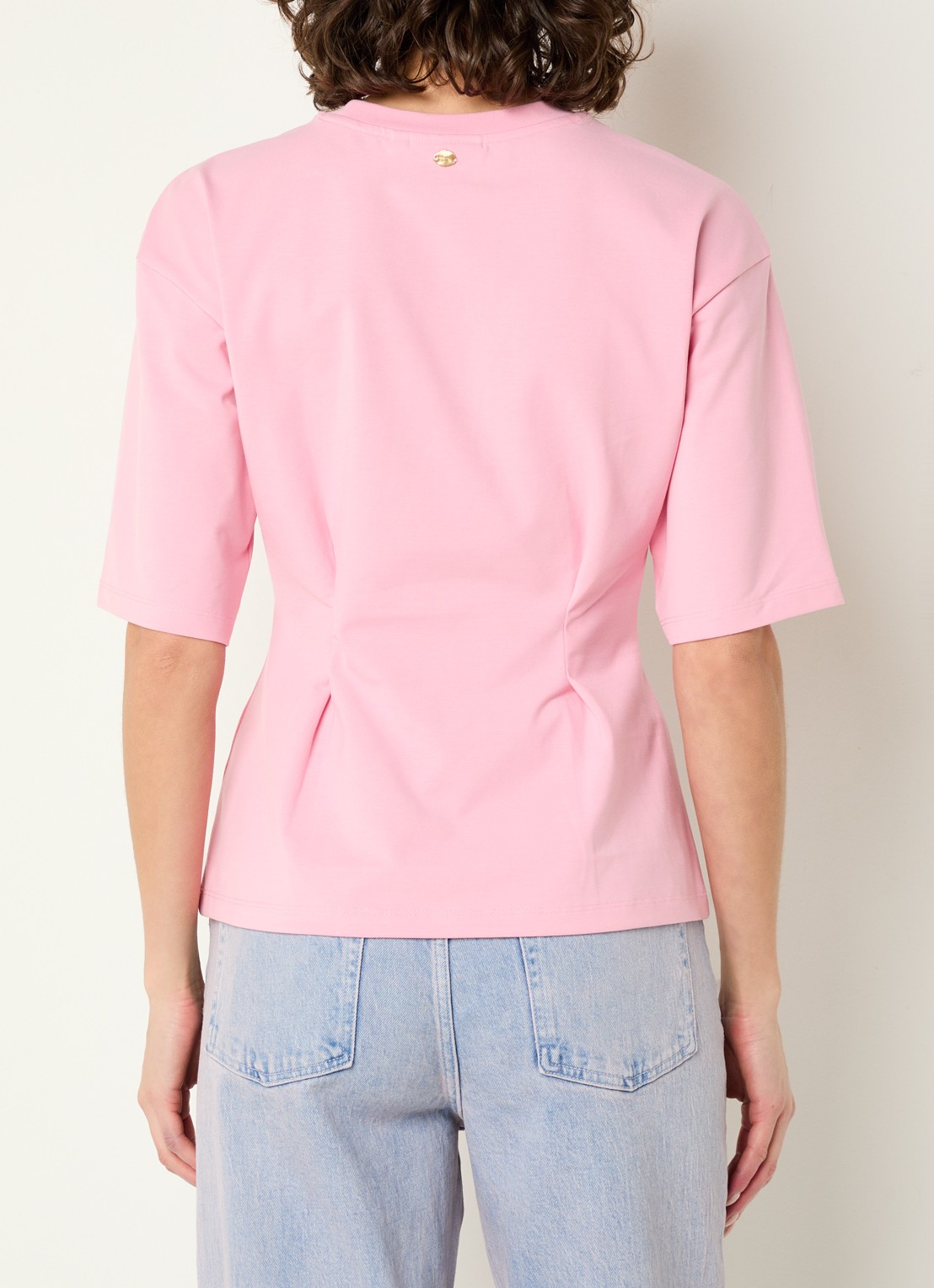 Fabienne Chapot Asta T-shirt met applicatie - achterkant roze