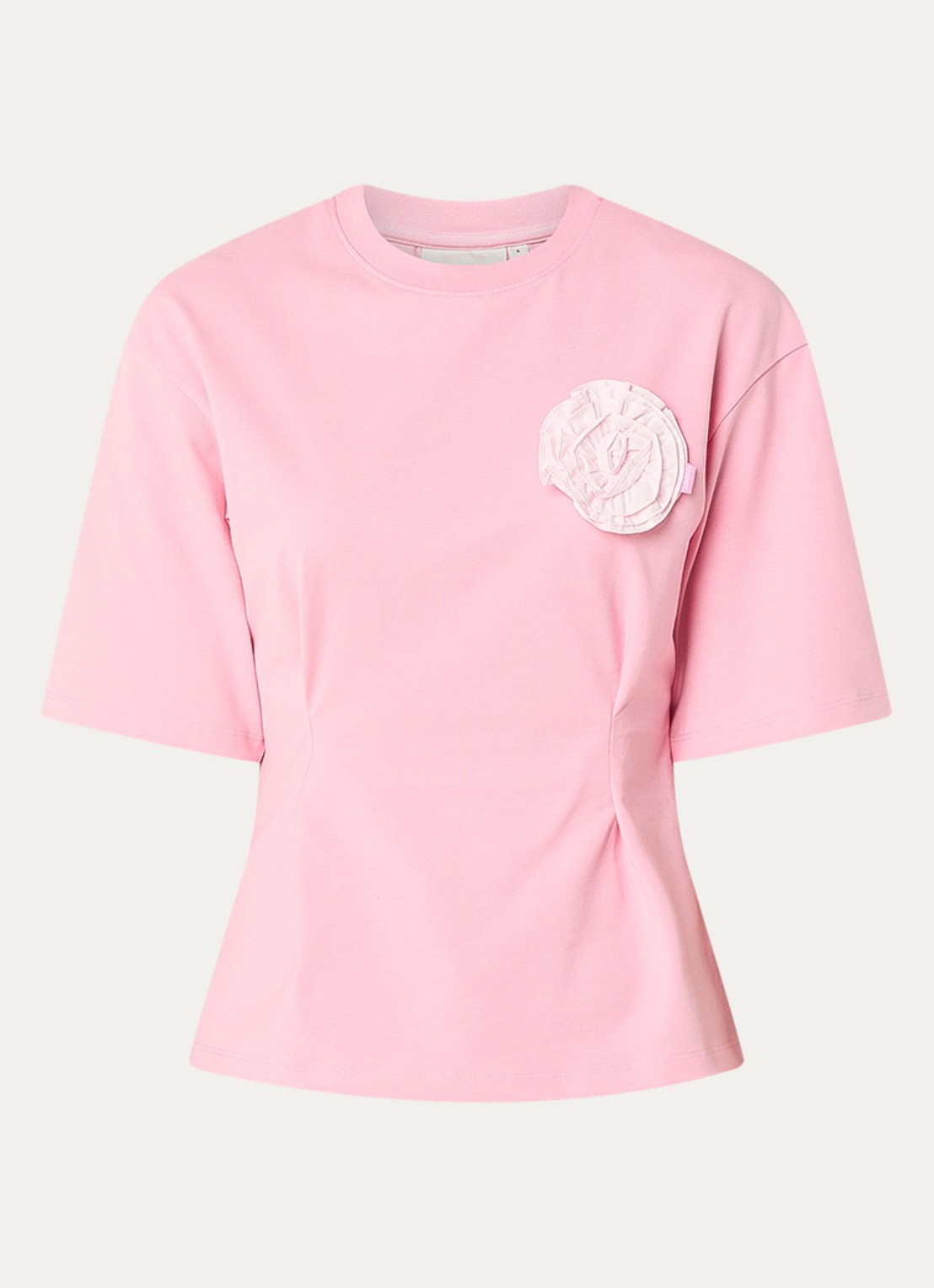 Fabienne Chapot Asta T-shirt met applicatie - voorkant 2 roze