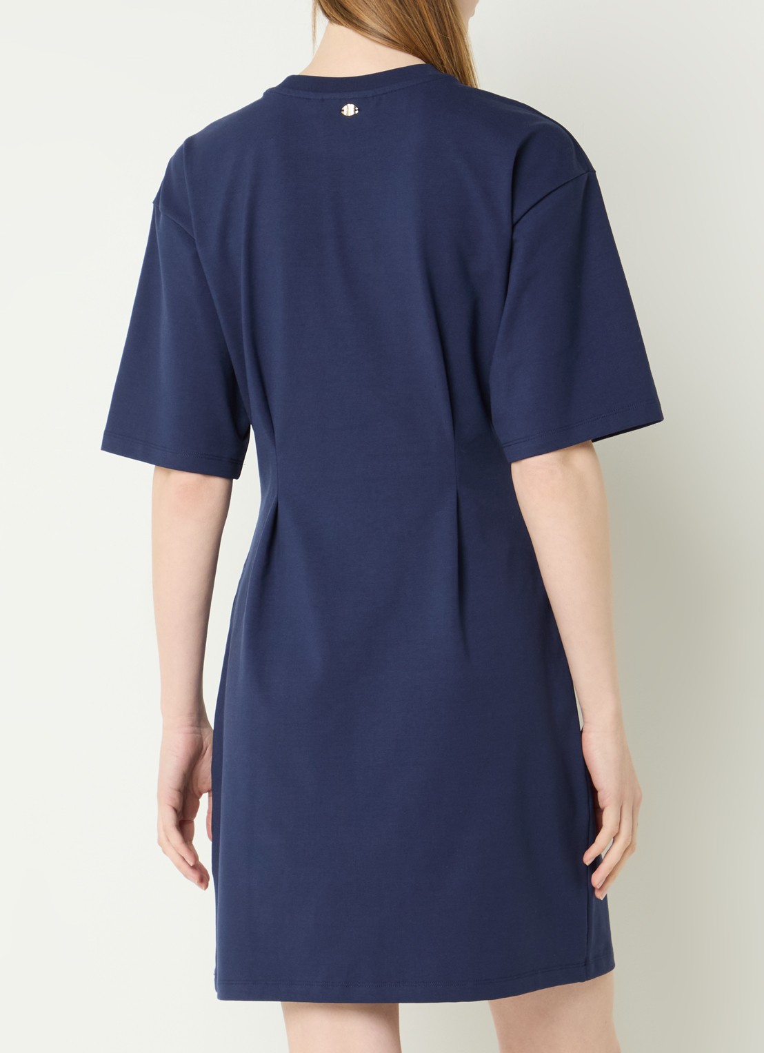 Fabienne Chapot Astan mini jurk met applicatie - achterkant 4 donkerblauw