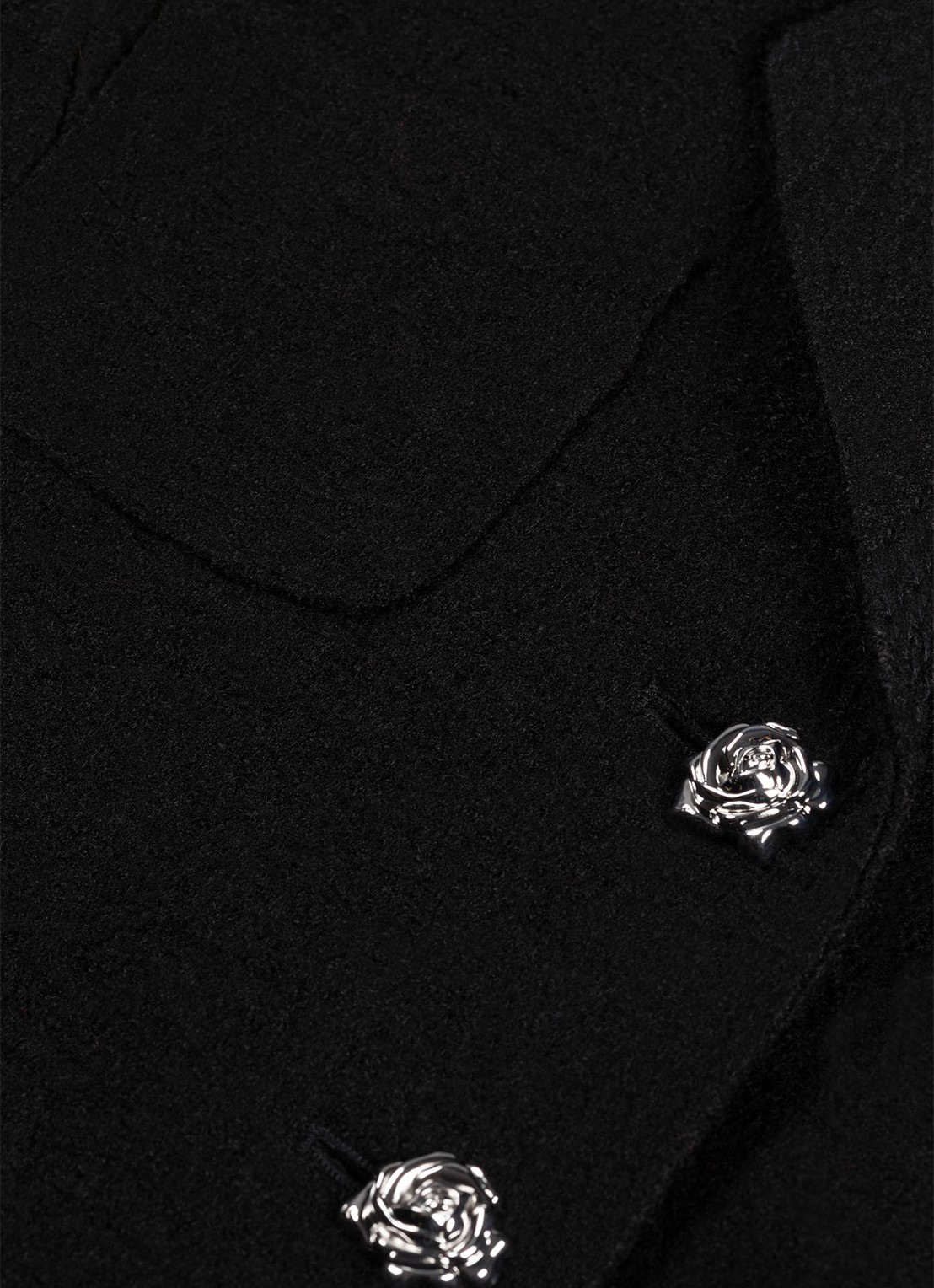 Fabienne Chapot Baby getailleerde blazer in wolblend - detail 5 zwart