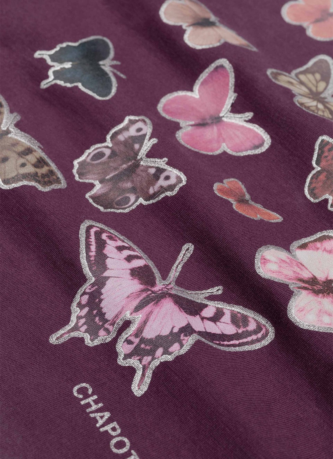 Fabienne Chapot Benja T-shirt met print - detail 4 paars