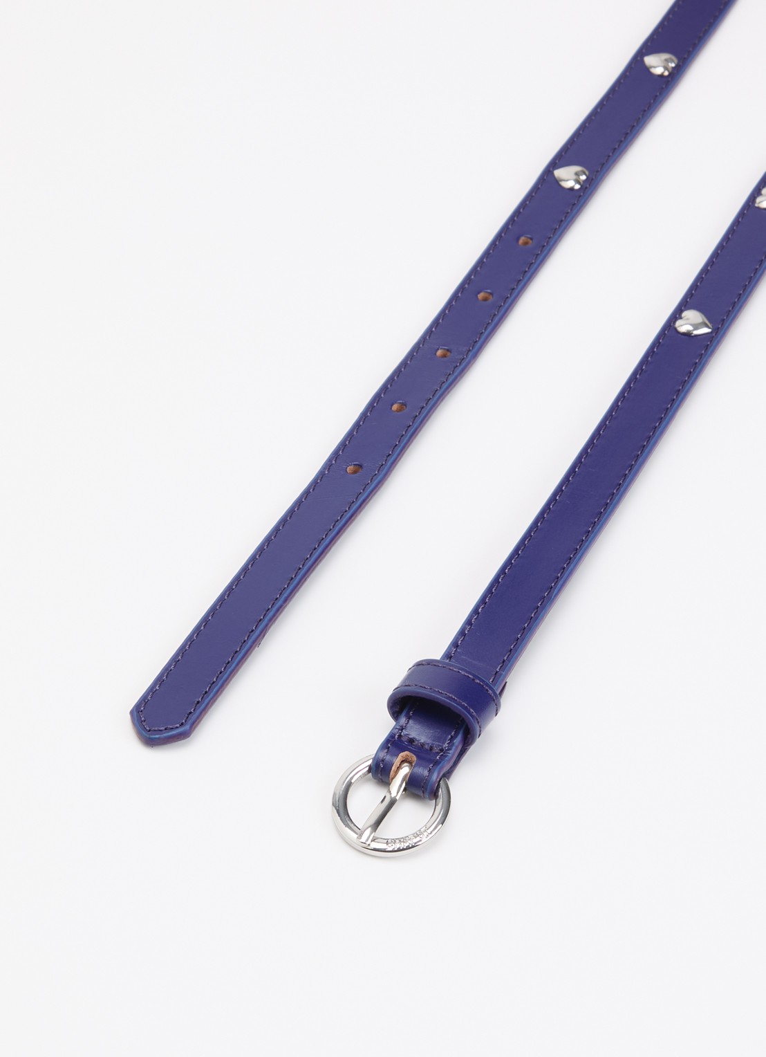 Fabienne Chapot Bold Love riem van leer  - detail paars
