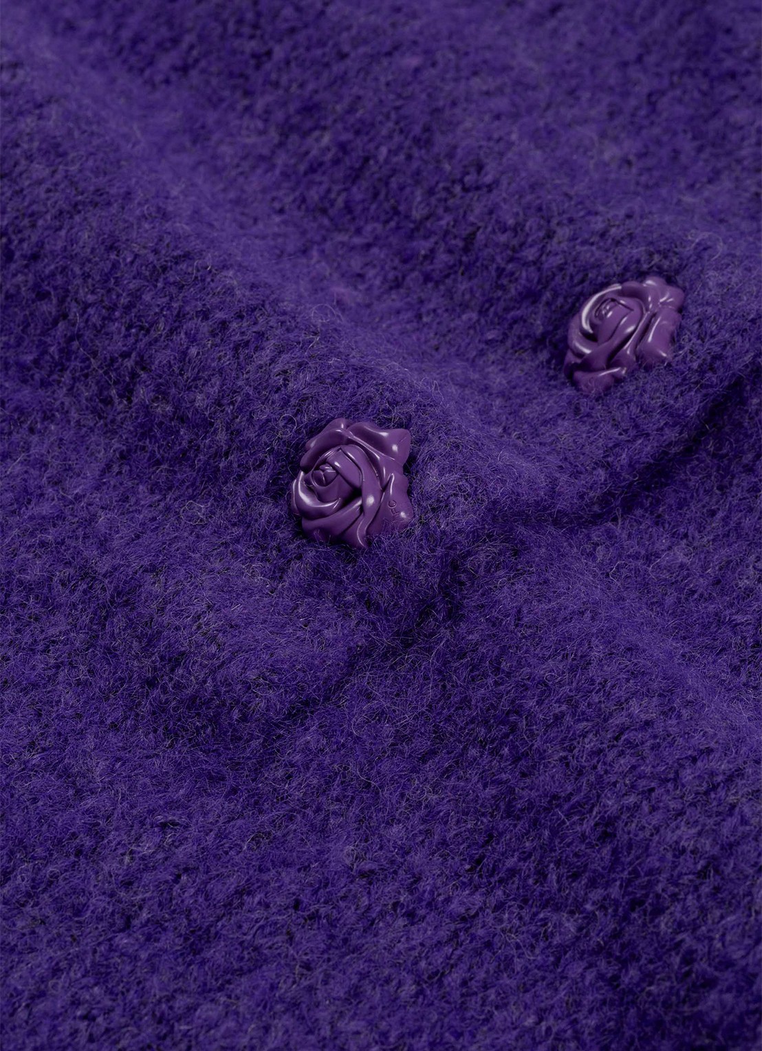 Fabienne Chapot Coco fijngebreide trui in wolblend - detail 5 paars