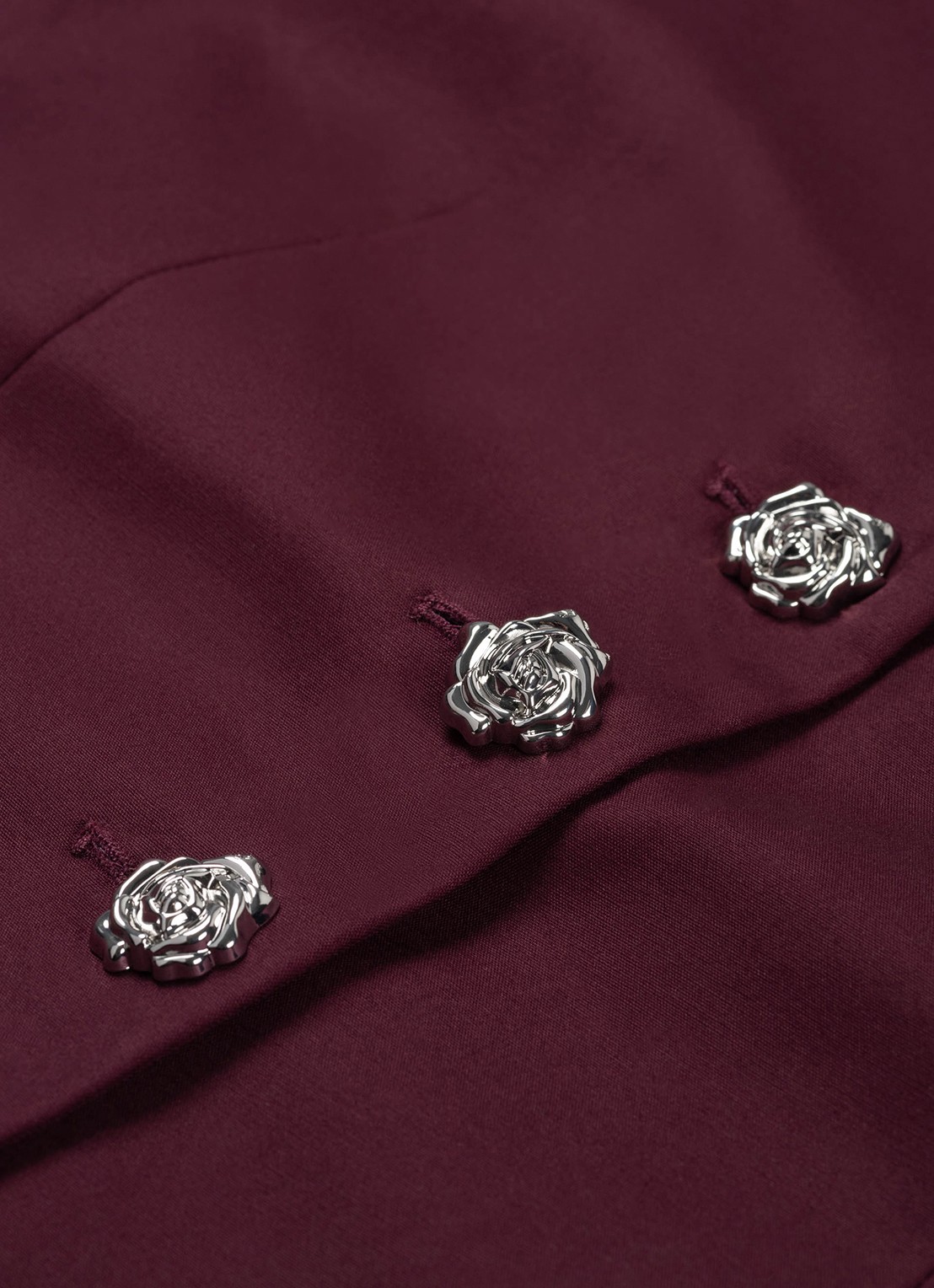 Fabienne Chapot Colombine blazer met strikdetail - detail 3 bordeauxrood