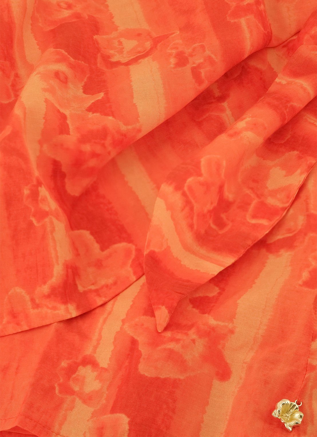 Fabienne Chapot Costa minirok met print - detail 5 orange