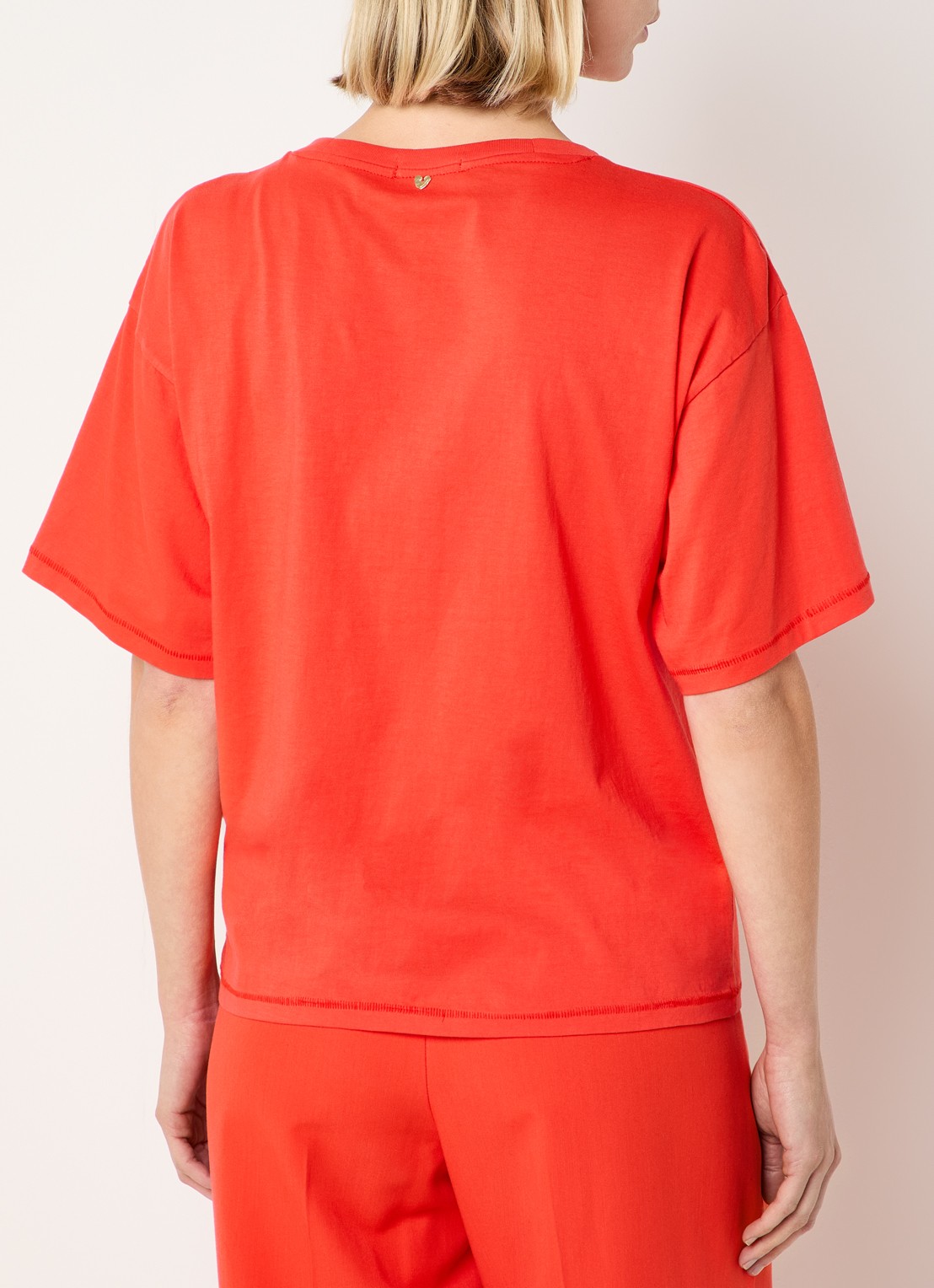 Fabienne Chapot Fay T-shirt met print - achterkant rood