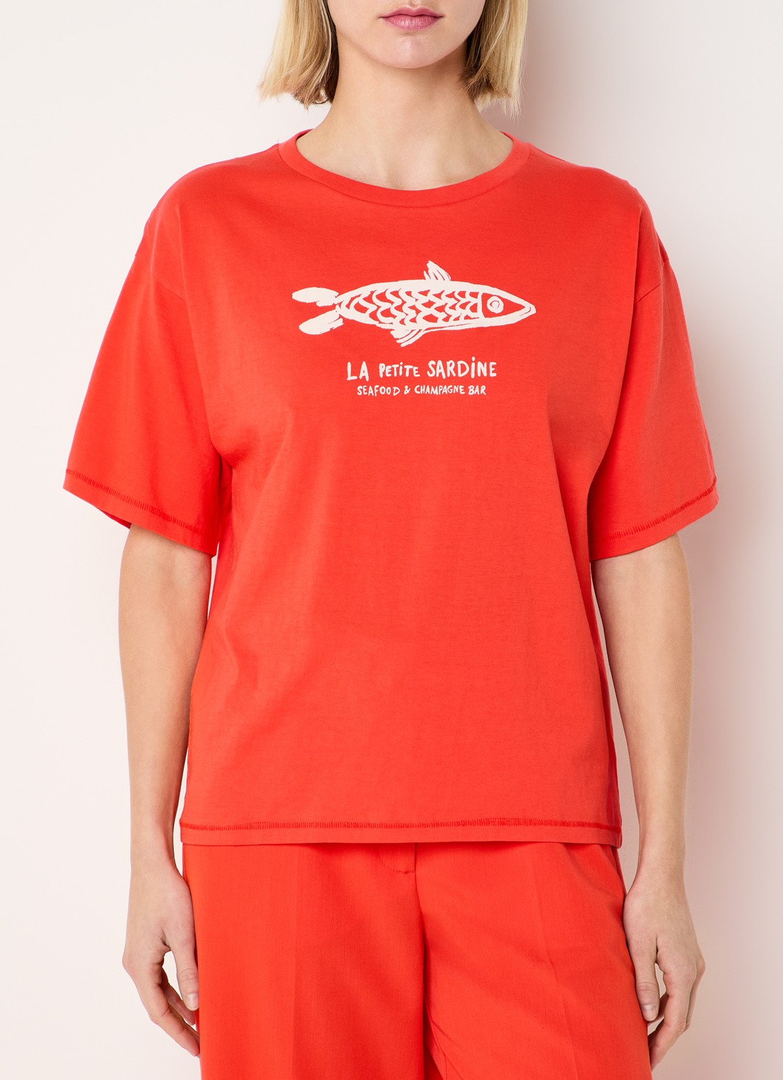 Fabienne Chapot Fay T-shirt met print - detail 2 rood