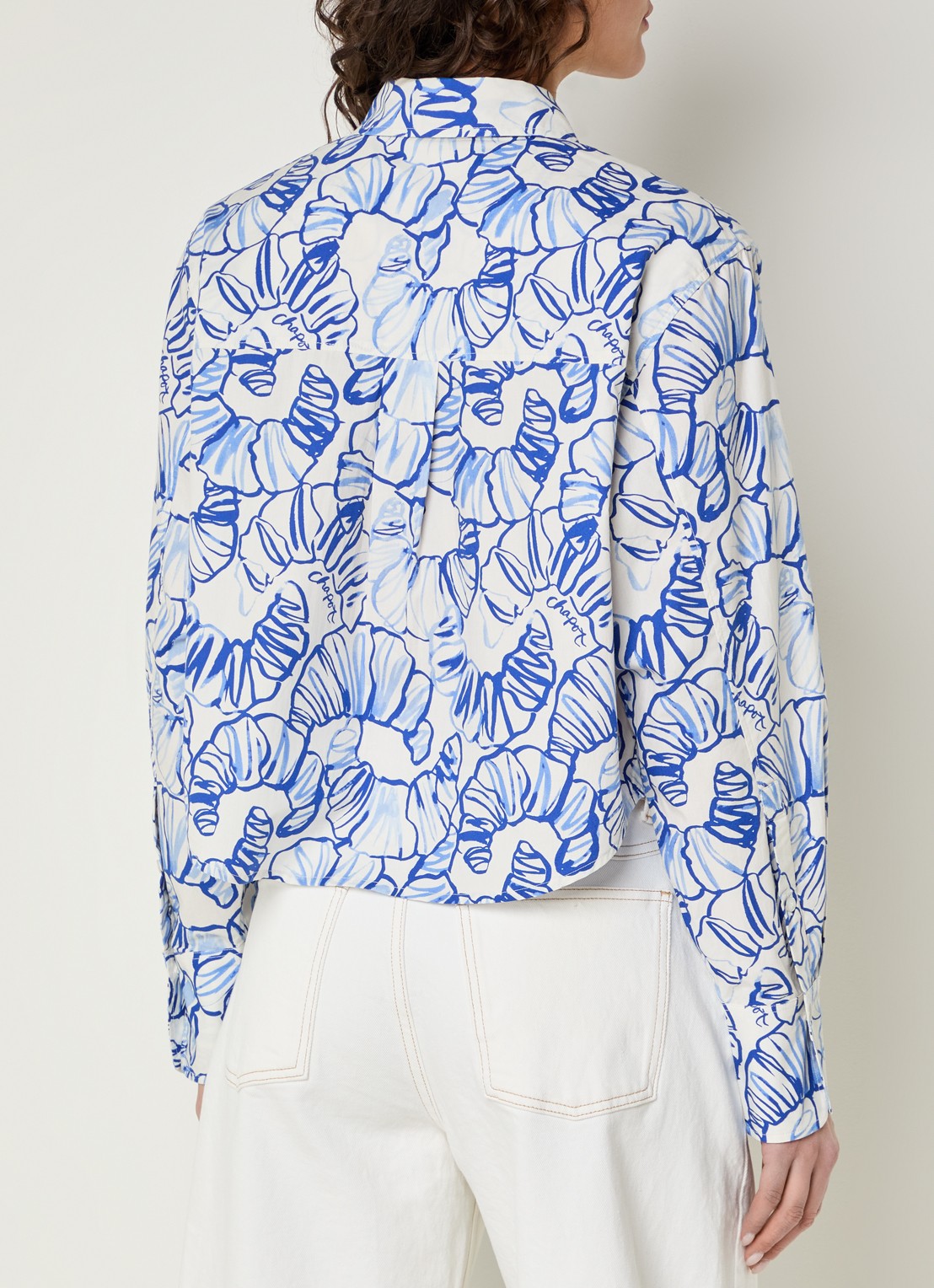 Fabienne Chapot Haidy blouse met bloemenprint - achterkant 4 wit