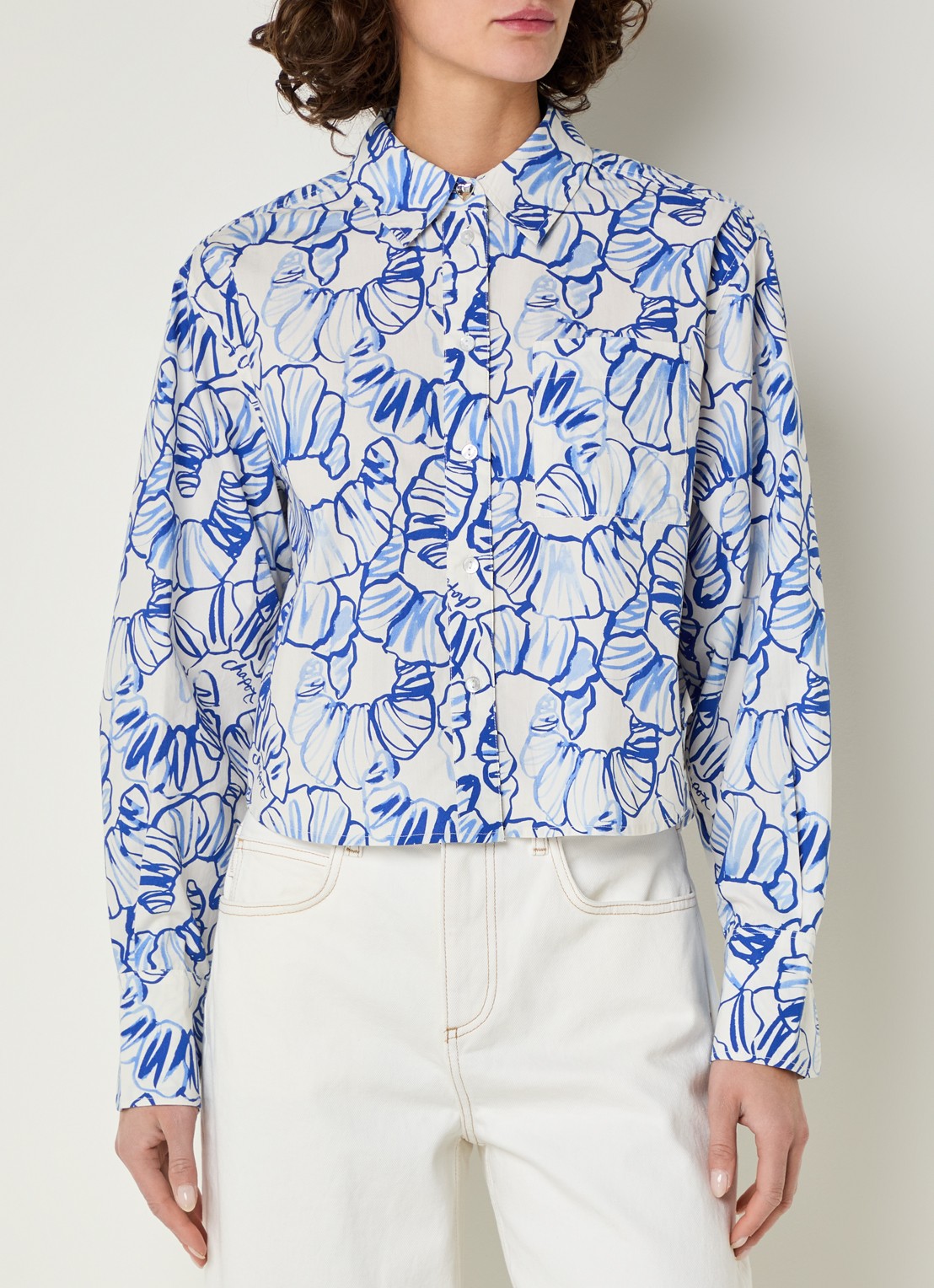 Fabienne Chapot Haidy blouse met bloemenprint - detail 3 wit