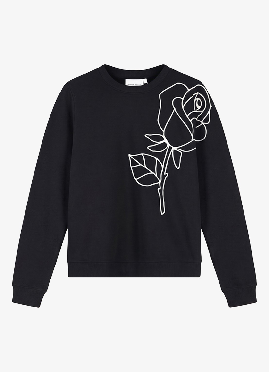 Fabienne Chapot Hazel SS sweater met bloemenprint - voorkant 4 zwart