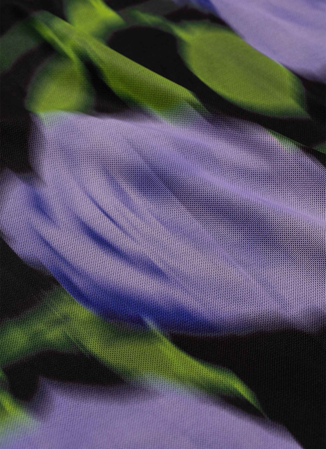 Fabienne Chapot Jadyn top van mesh met bloemenprint - detail 2 paars