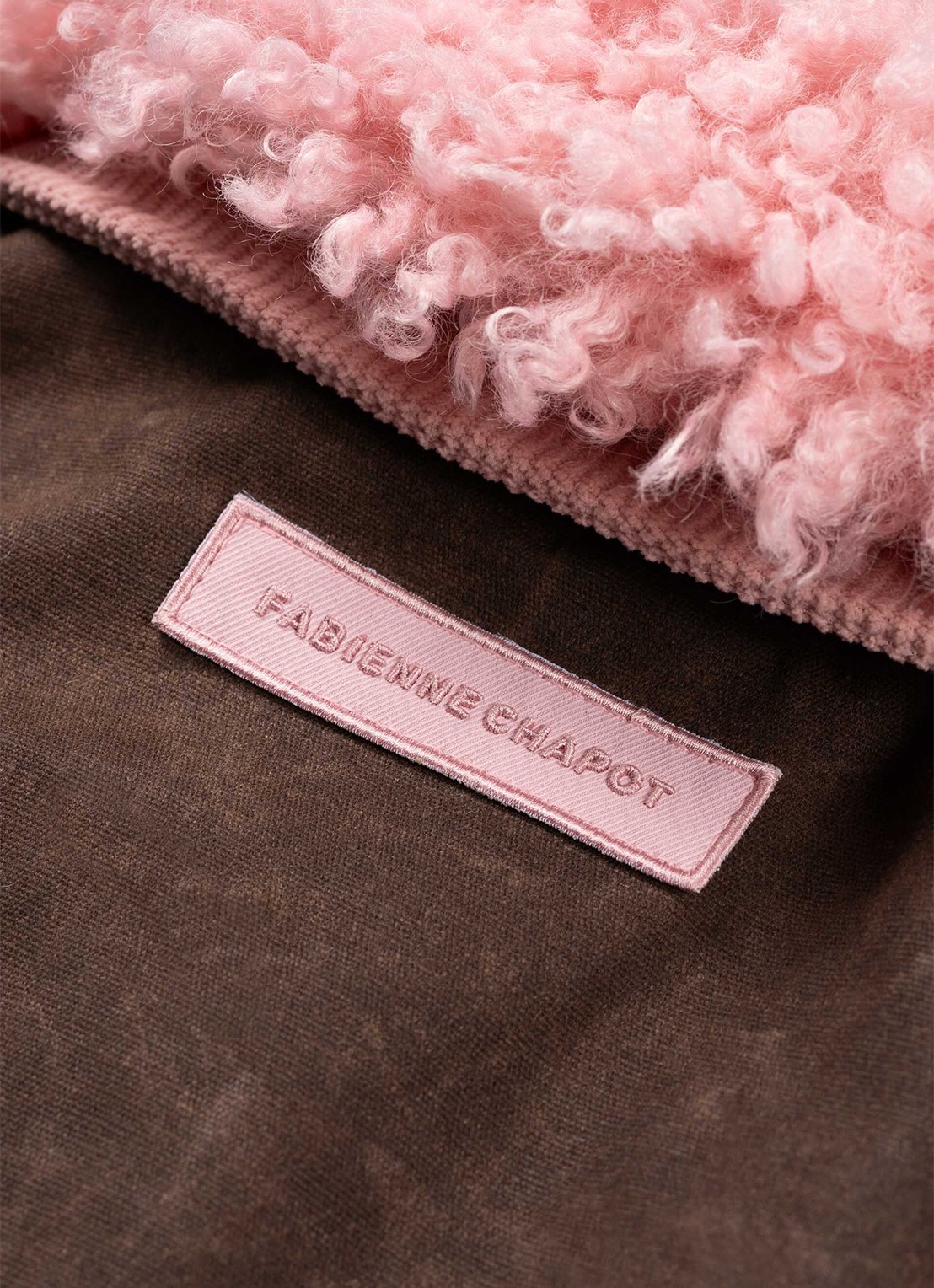 Fabienne Chapot Jay bomberjack met colour blocking - detail 2 bruin