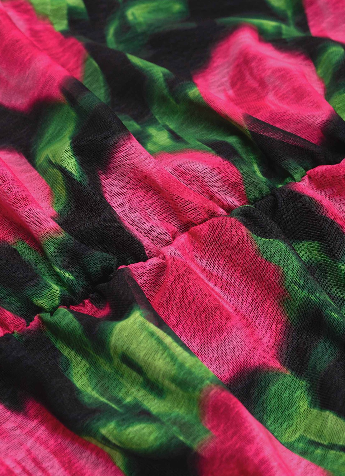 Fabienne Chapot Jessy midi rok met bloemenprint - detail 5 fuchsia