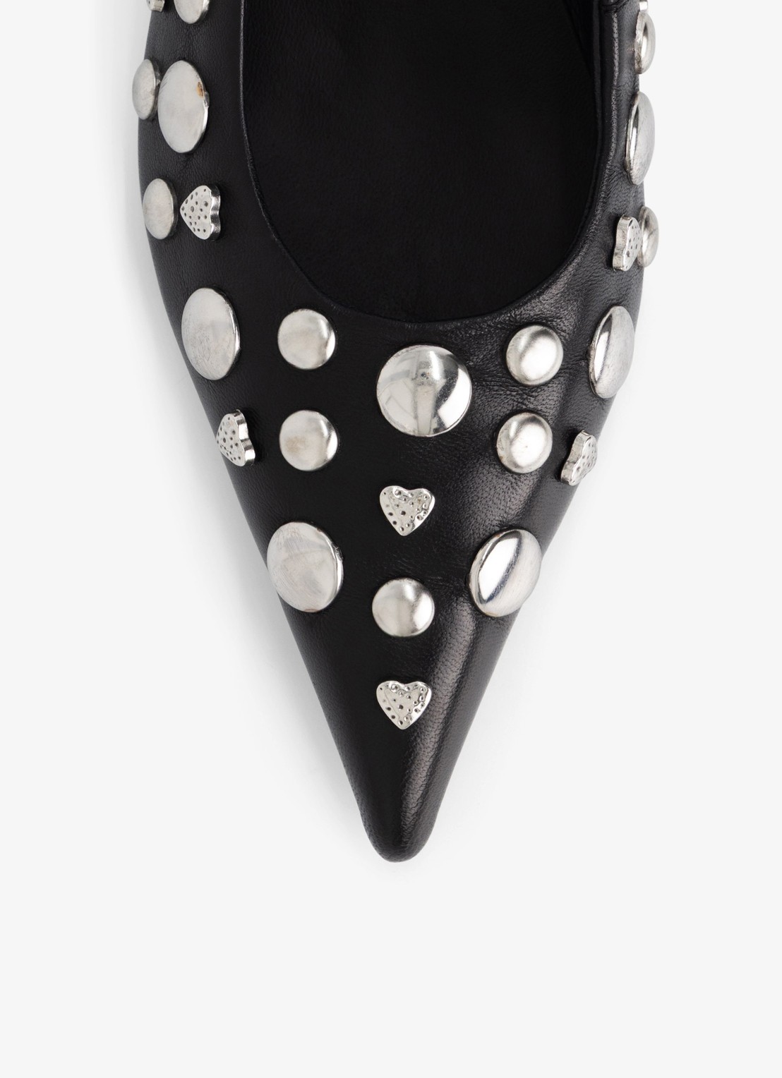 Fabienne Chapot Kattie pump met studs - achterkant 2 zwart