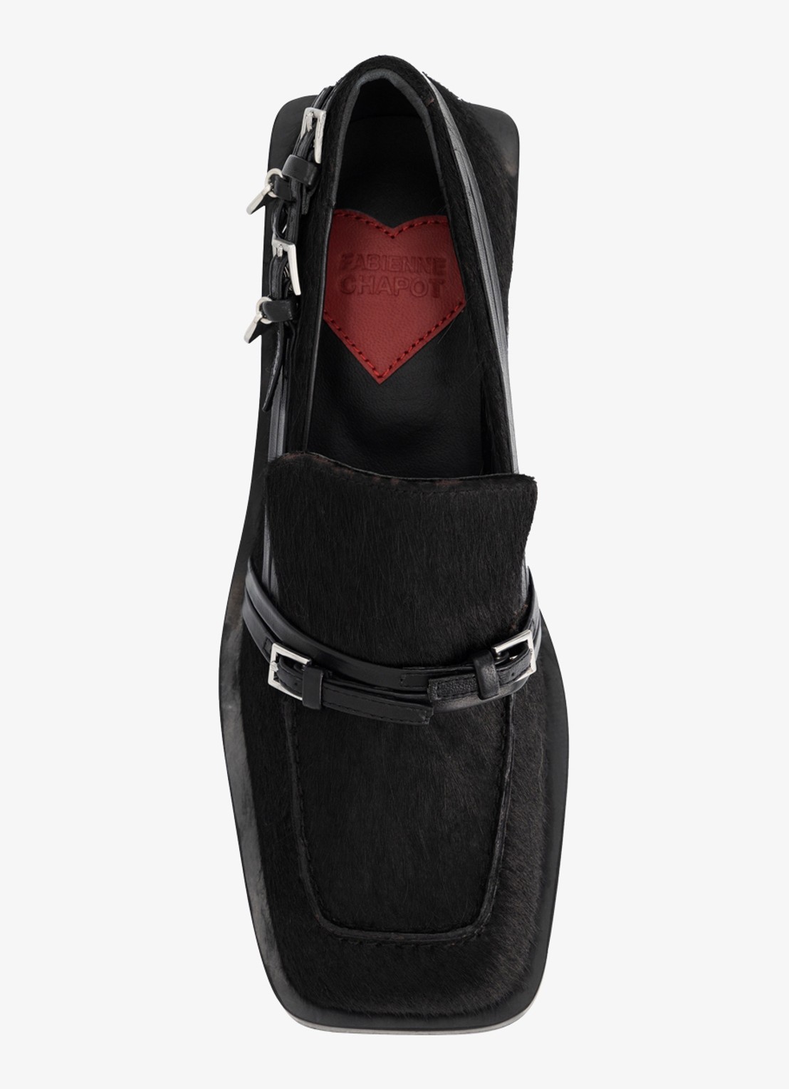 Fabienne Chapot Lily loafer van leer - achterkant zwart