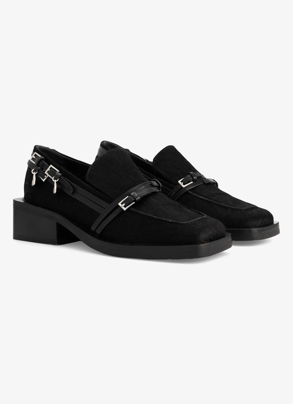Fabienne Chapot Lily loafer van leer - detail 2 zwart