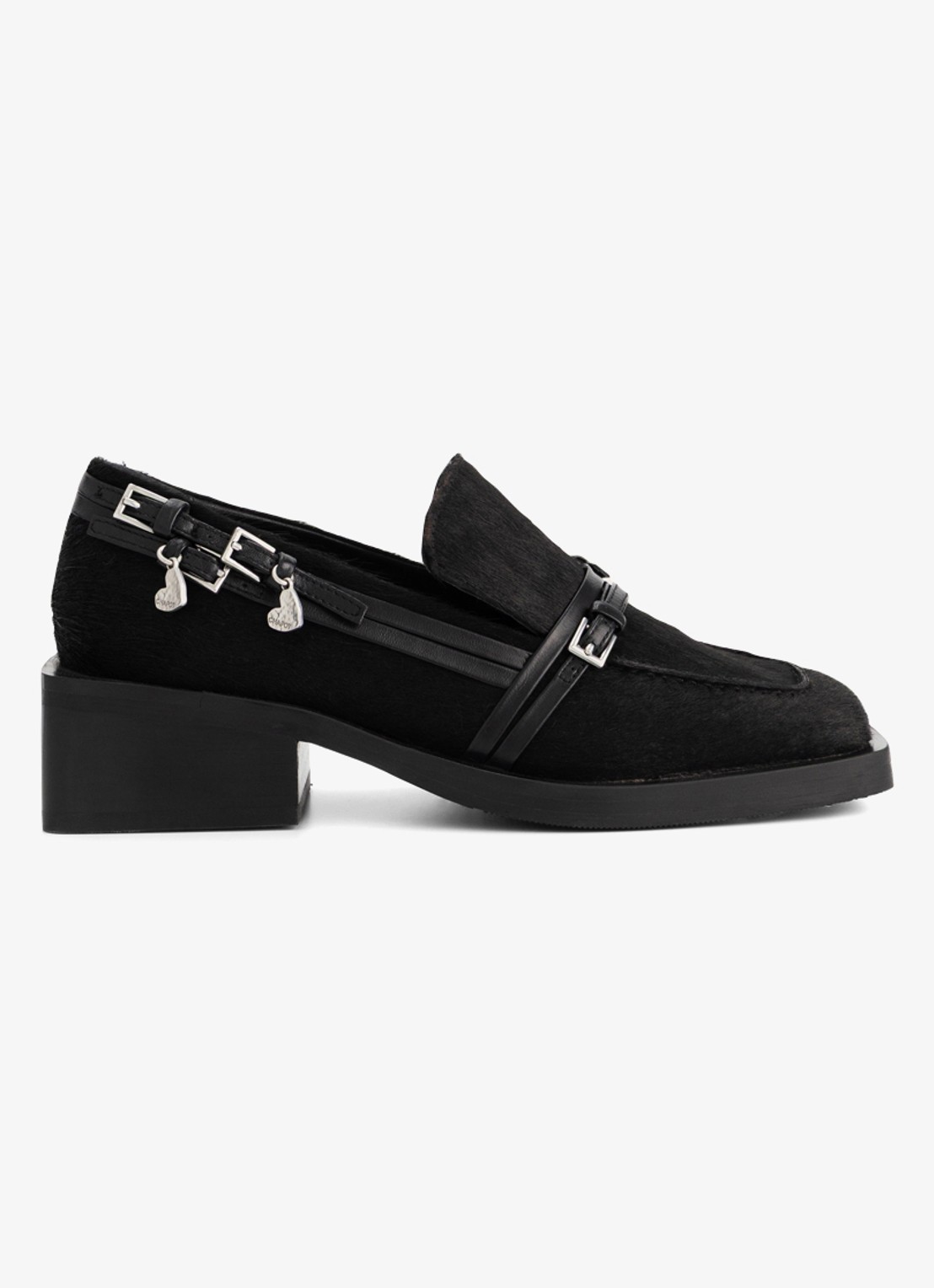 Fabienne Chapot Lily loafer van leer - voorkant zwart