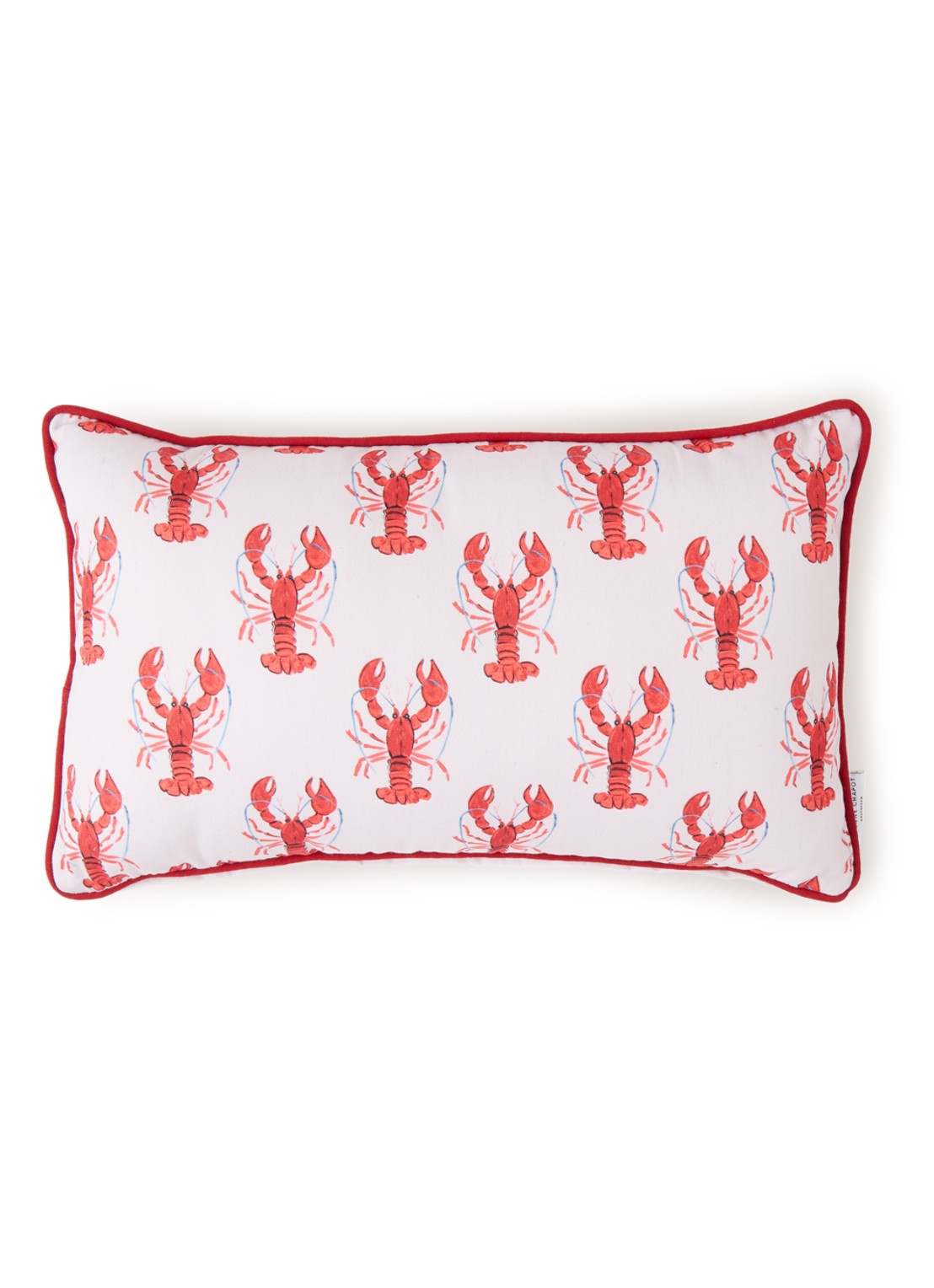 Fabienne Chapot Lobster sierkussen 50 x 30 cm - voorkant roze