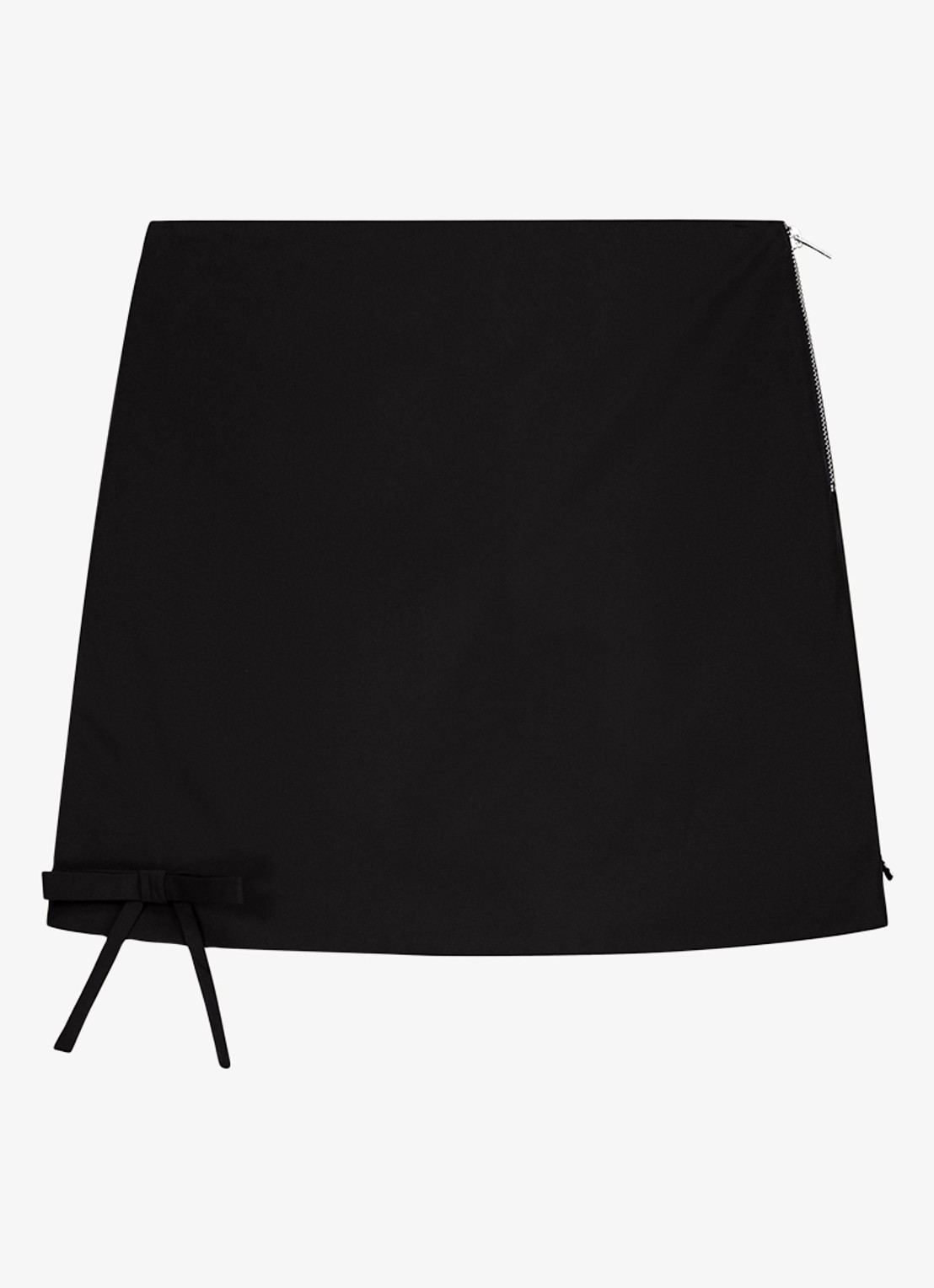 Fabienne Chapot Manou mini rok met strikdetail - voorkant 5 zwart