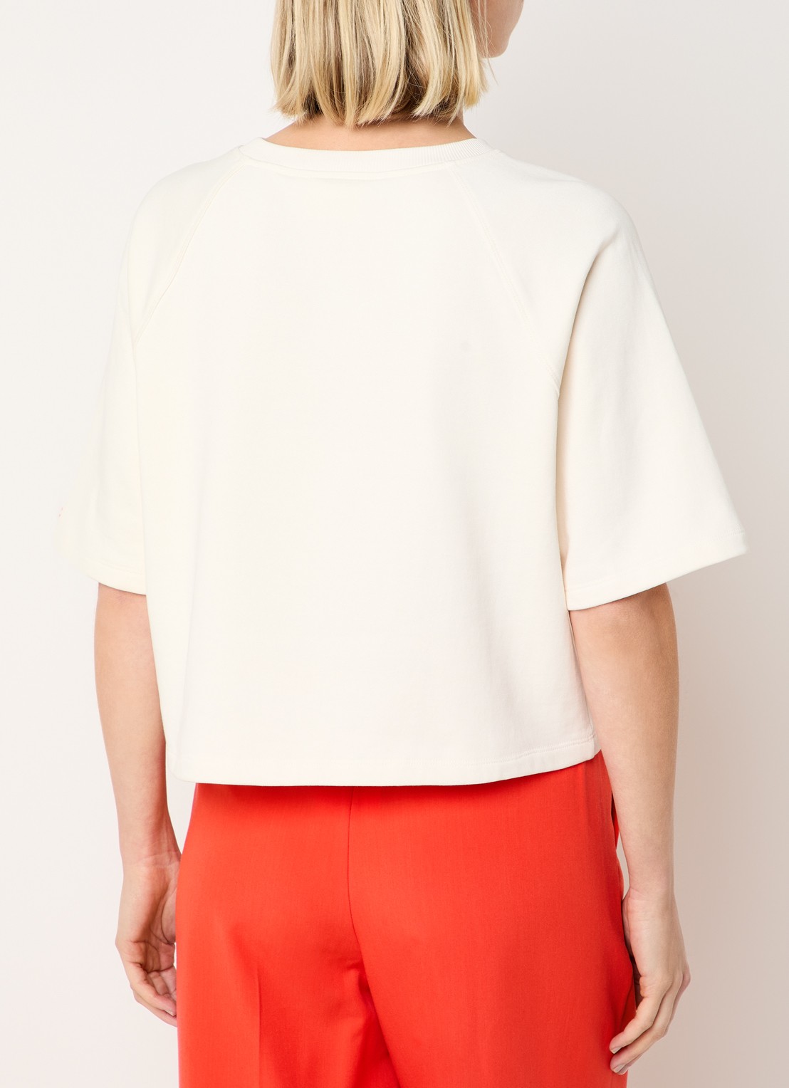 Fabienne Chapot Nanda sweater met crochet detail - achterkant 2 gebroken wit