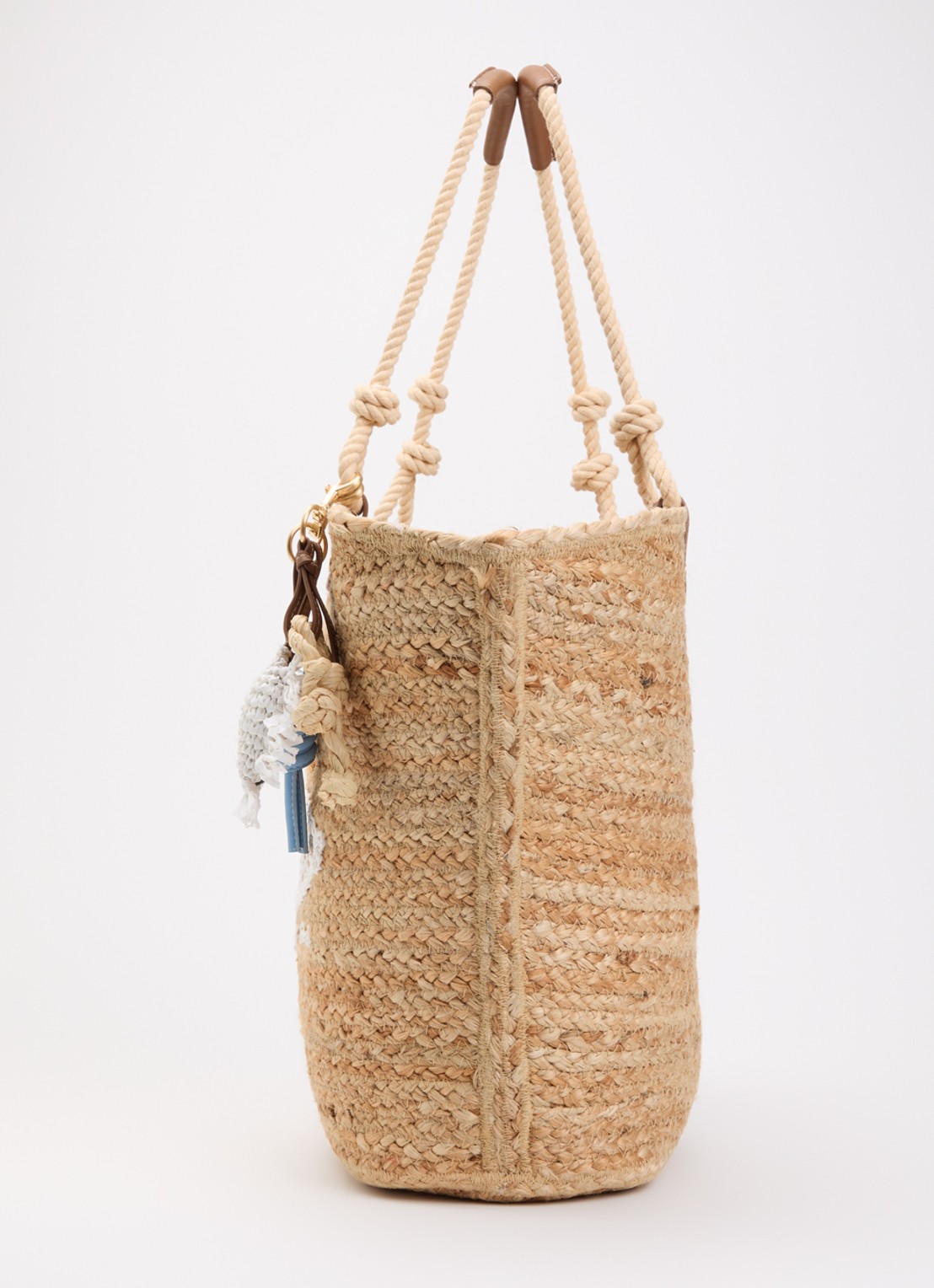 Fabienne Chapot Nico At Sea shopper van raffia - detail 4 beige