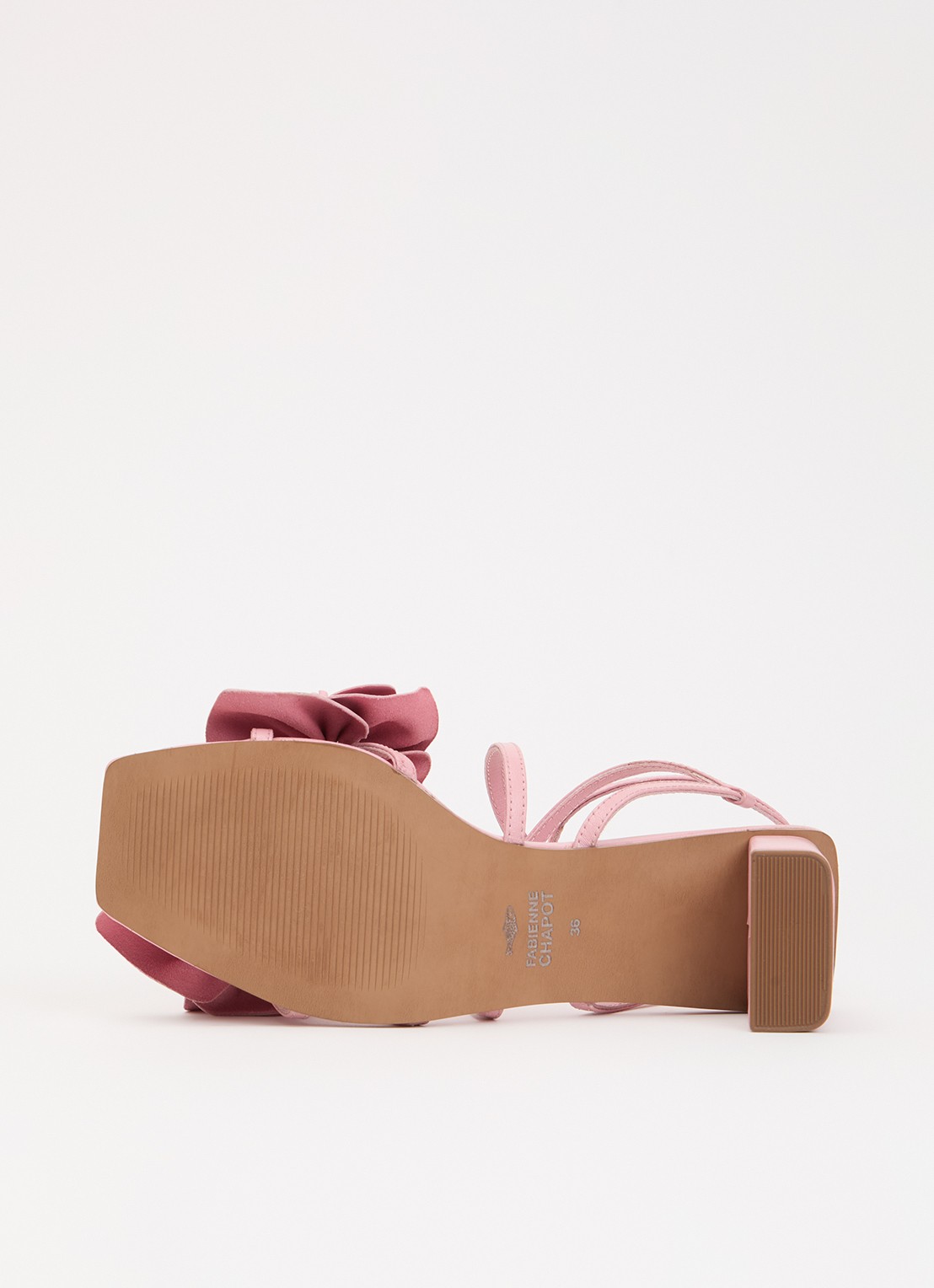 Fabienne Chapot Orchidea sandalette van leer  - detail 5 roze