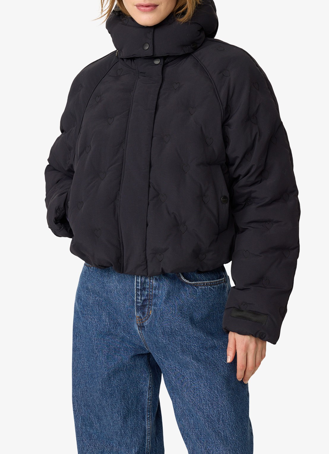 Fabienne Chapot Pomme puffer jack met steekzakken  - detail 3 zwart
