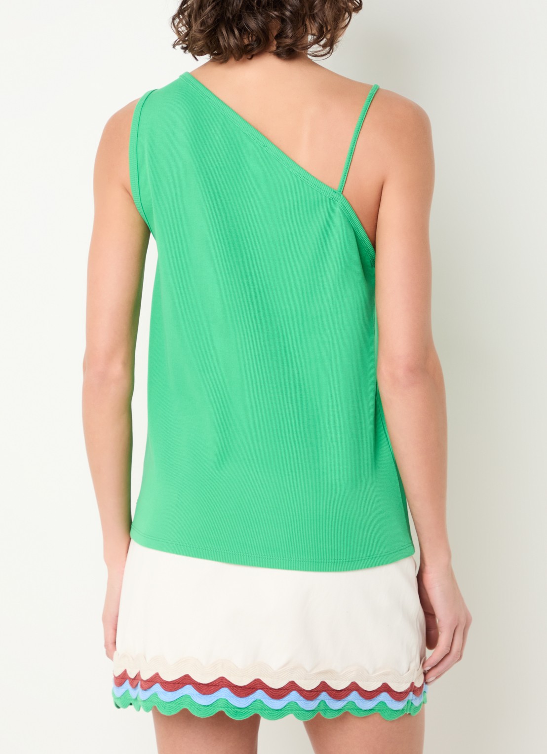 Fabienne Chapot Rhea asymmetrische top  - achterkant 3 groen