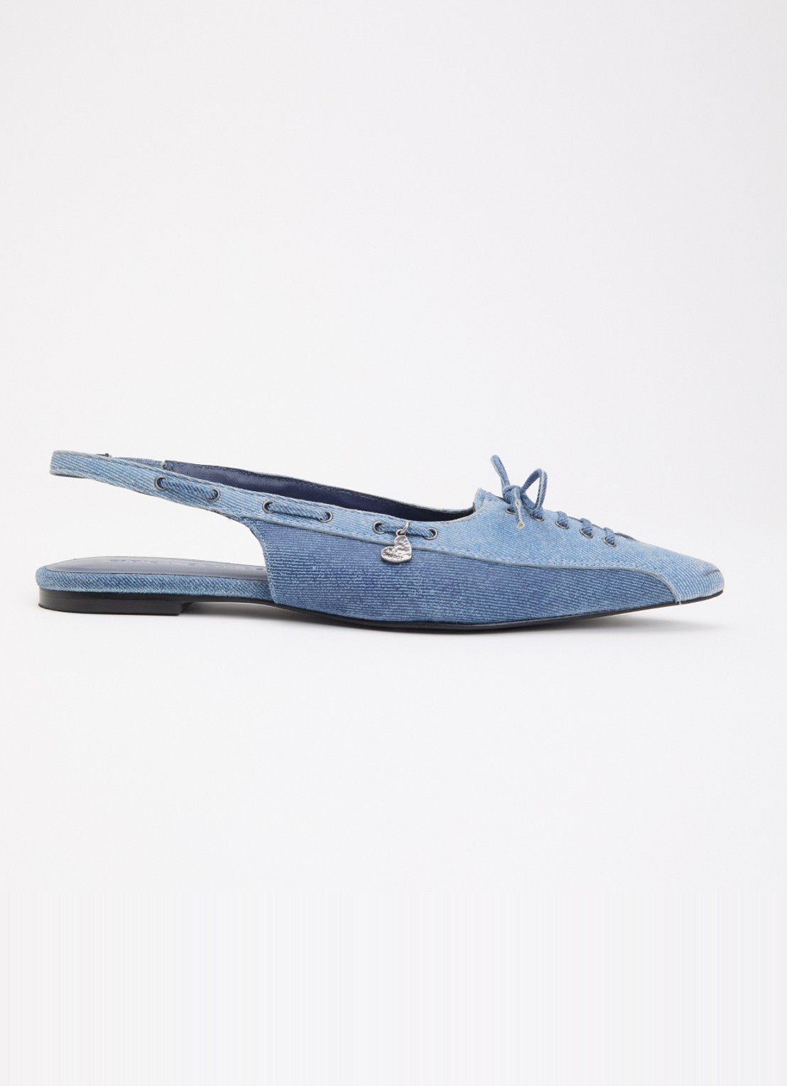 Fabienne Chapot Sailor slingback met strikdetail - voorkant 2 indigo